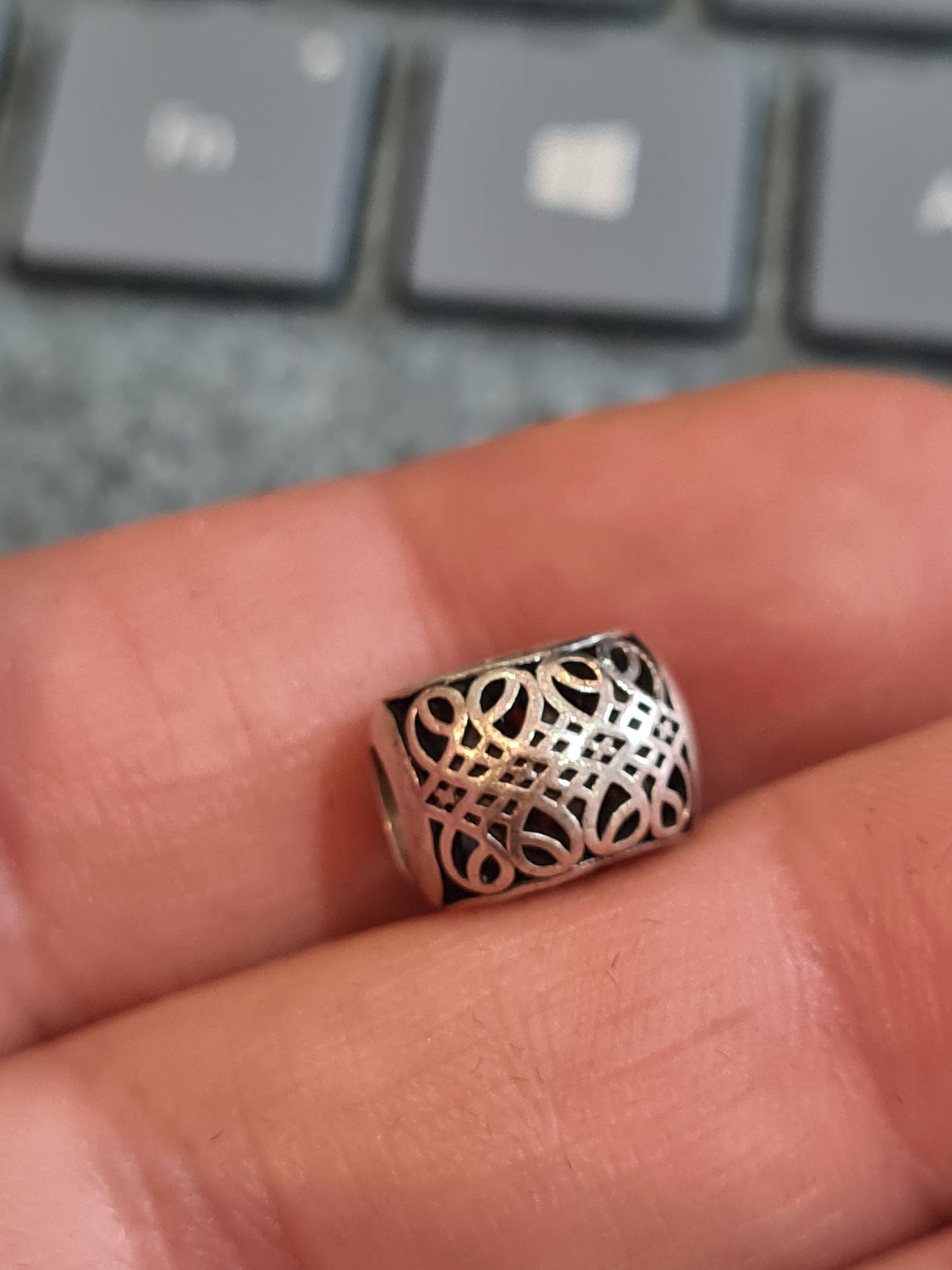Genuine Pandora Vintage Letter E Initial Charm