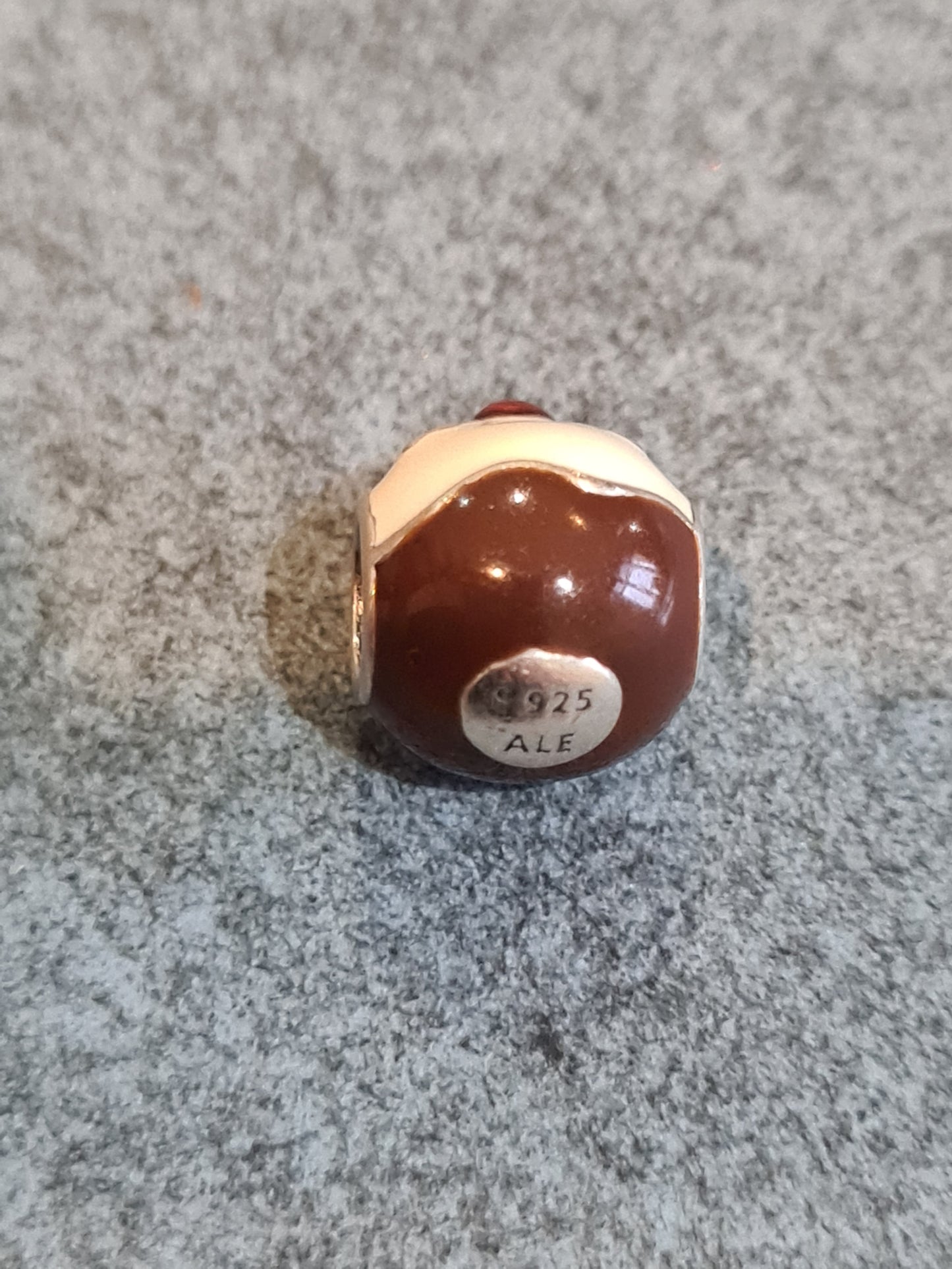 Genuine Pandora Christmas Enamel Pudding Charm