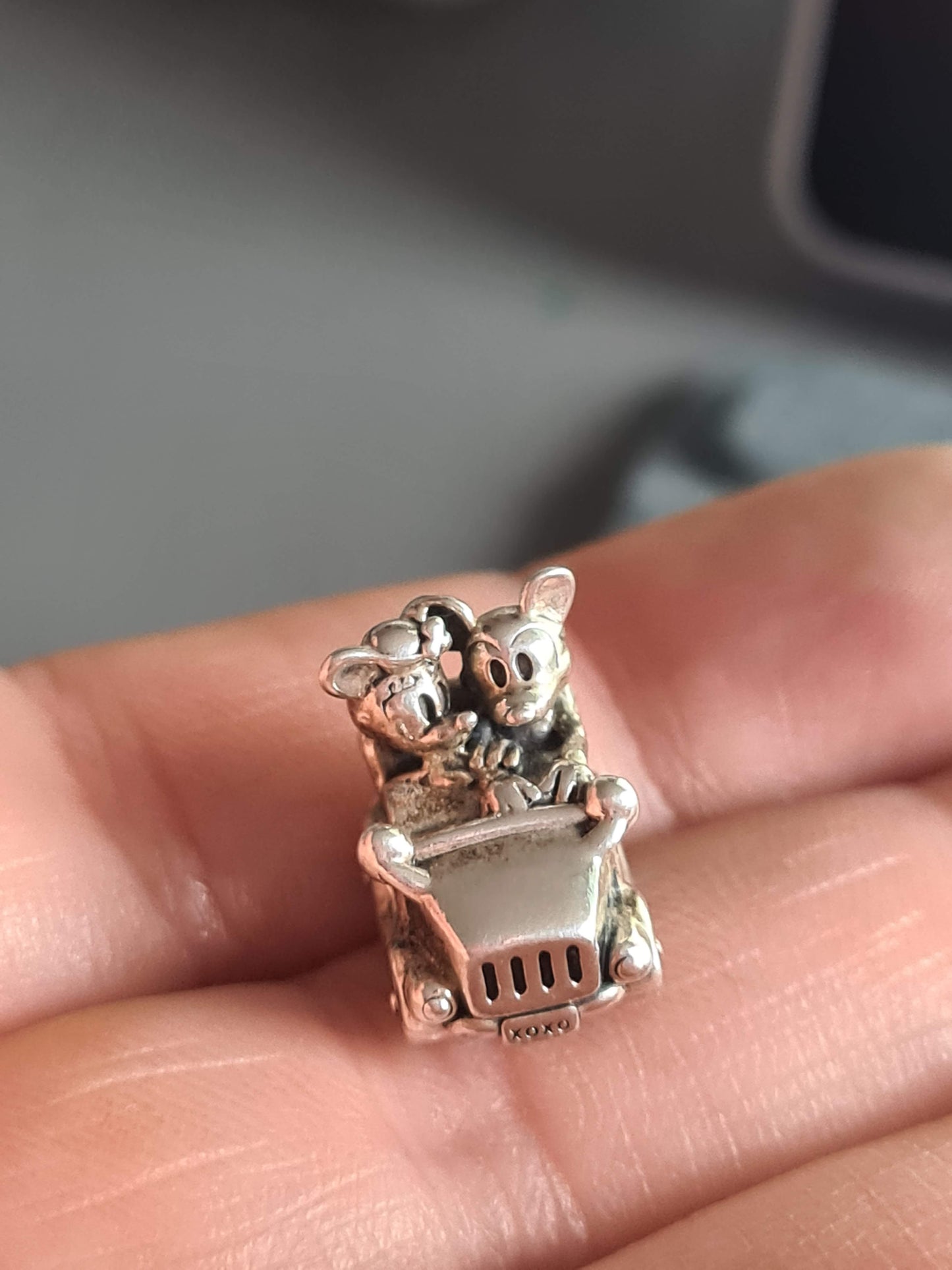 Genuine Pandora Minnie and Mickey Mouse In a Car Disney Charm