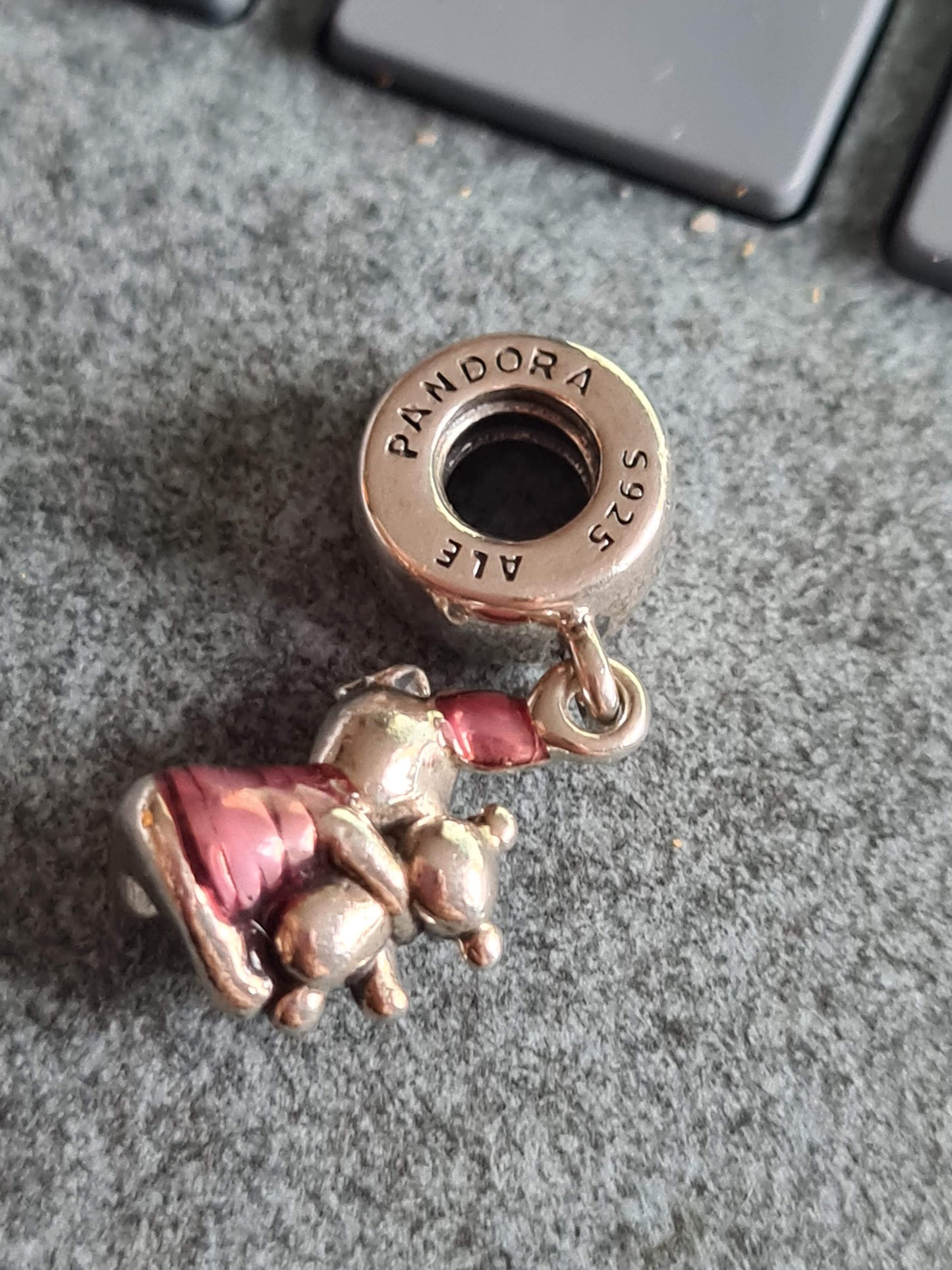 Genuine Pandora Winnie the Pooh Disney Piglet and Bear Dangle Enamel Charm
