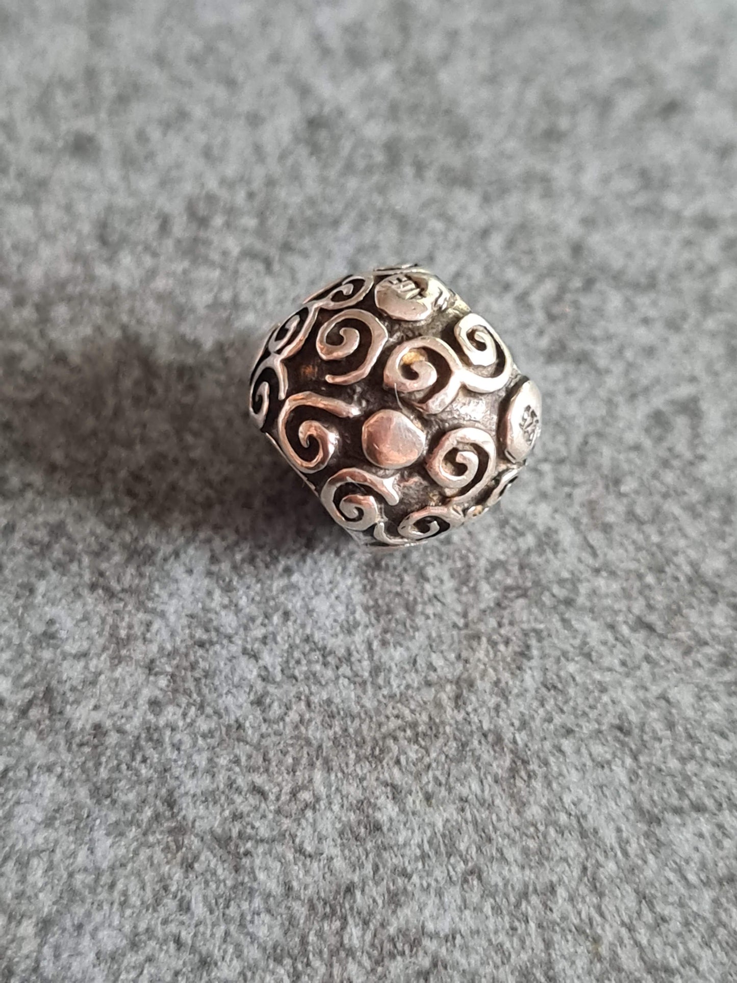 Genuine Pandora Retired Dot and Swirl Charm