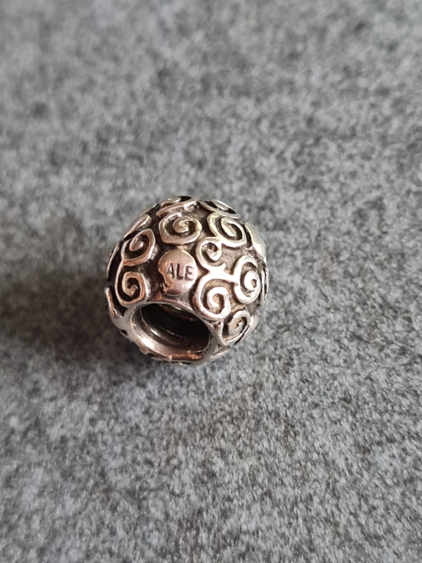 Genuine Pandora Retired Dot and Swirl Charm