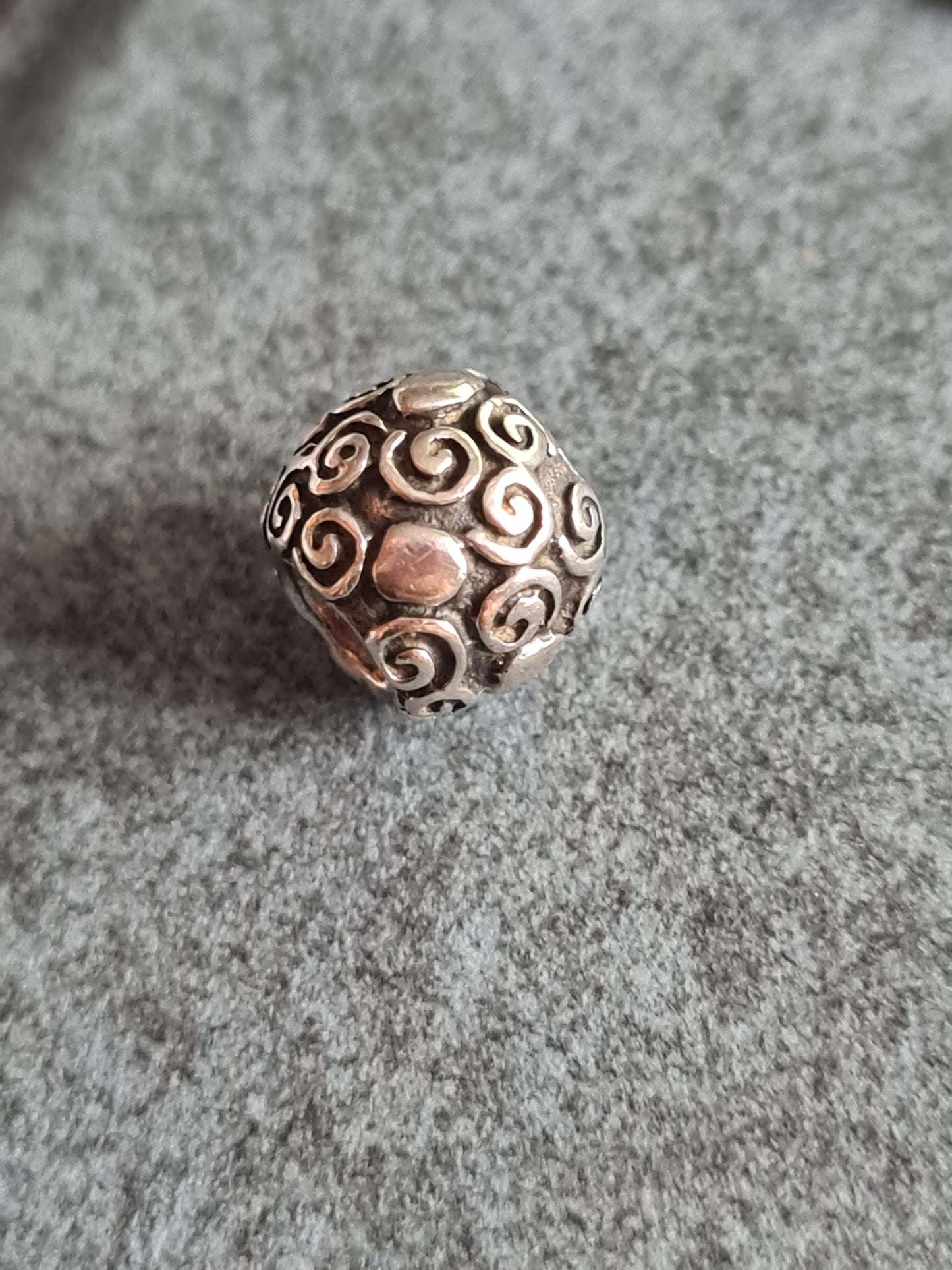 Genuine Pandora Retired Dot and Swirl Charm