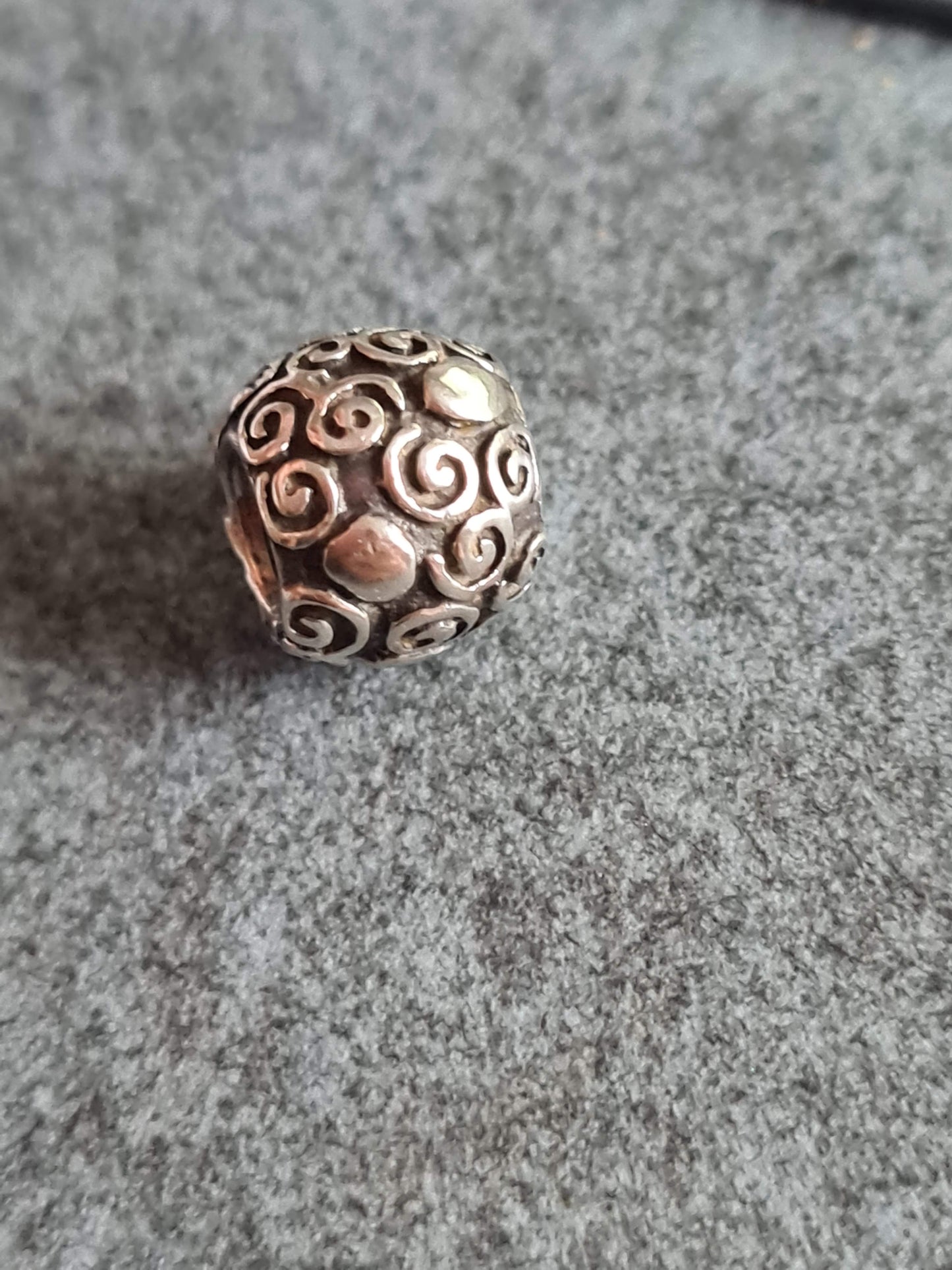 Genuine Pandora Retired Dot and Swirl Charm