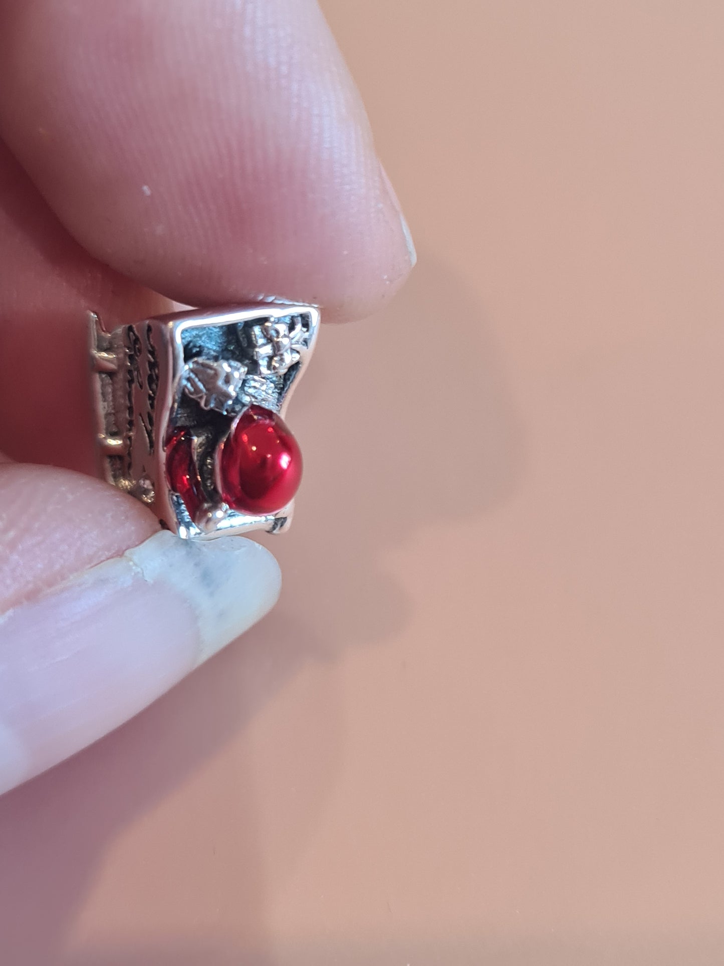 Santa in his Sleigh Enamel Christmas Charm