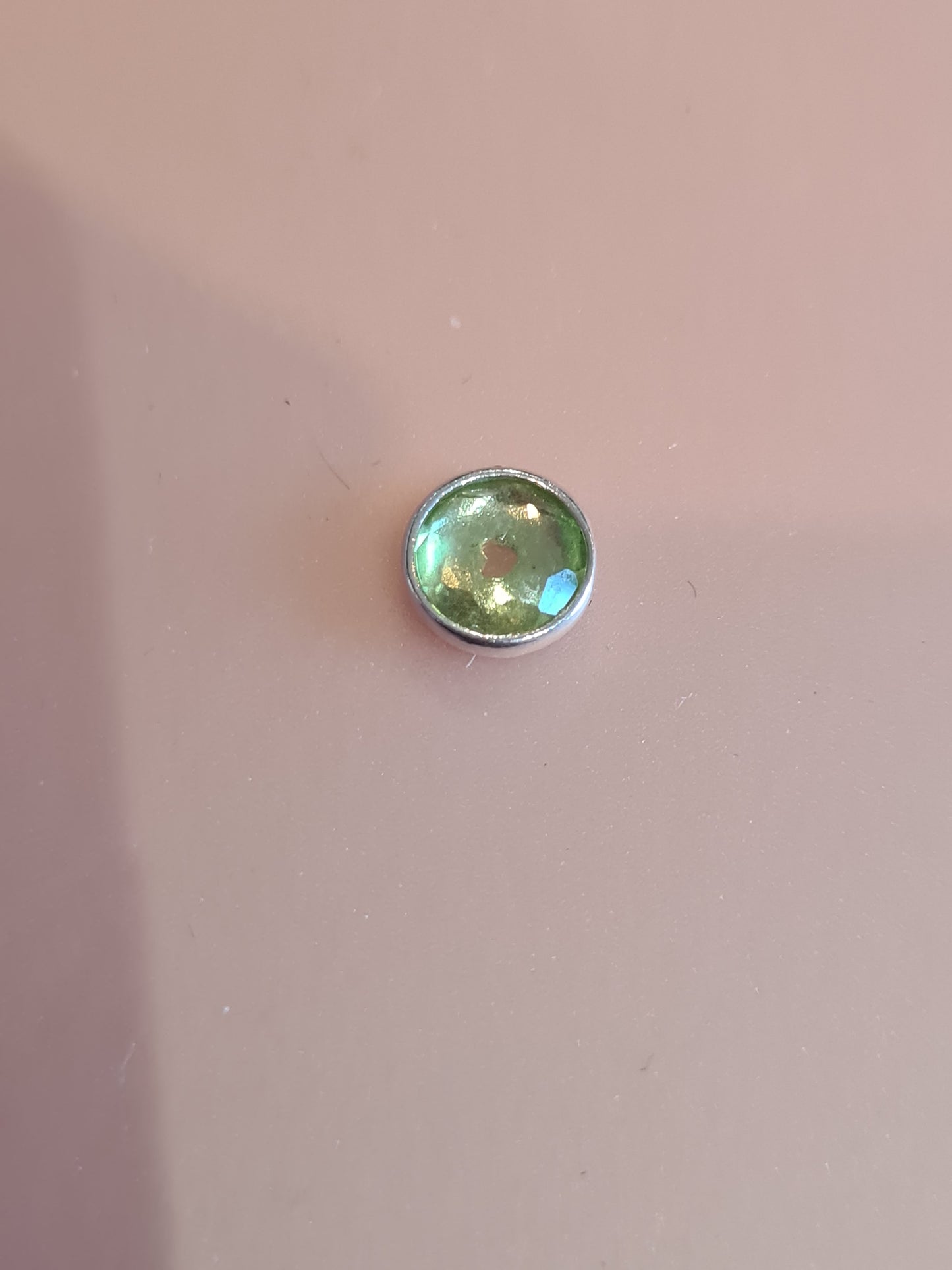 Genuine Pandora Green Glass Birthstone Petite Charm