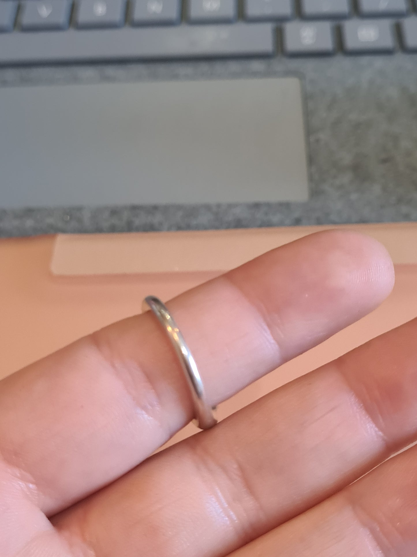 Genuine Pandora Rare and Retired Liquid Flow Ring Size 58