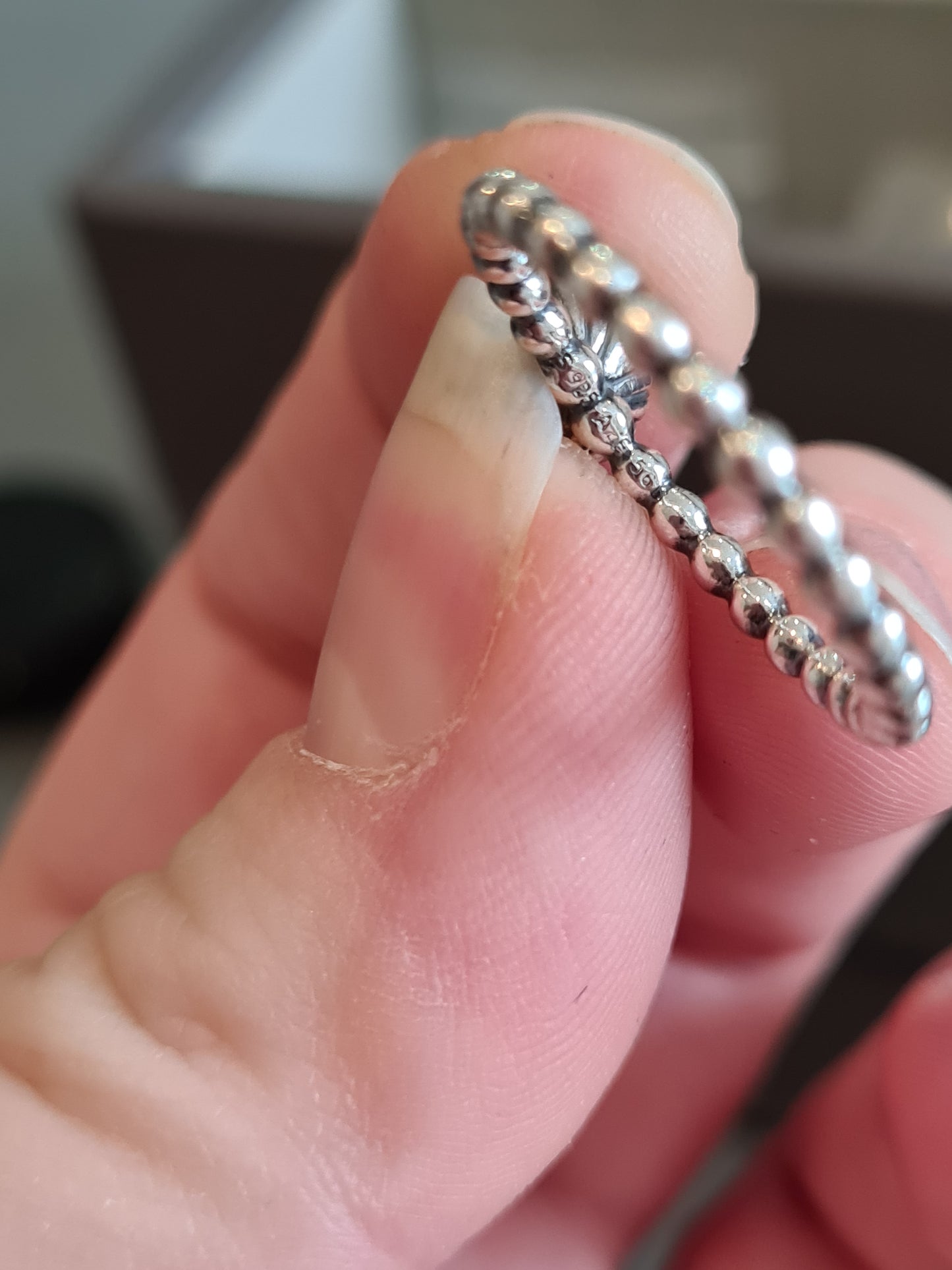 Genuine Pandora Purple Amythst February Birthstone Ring