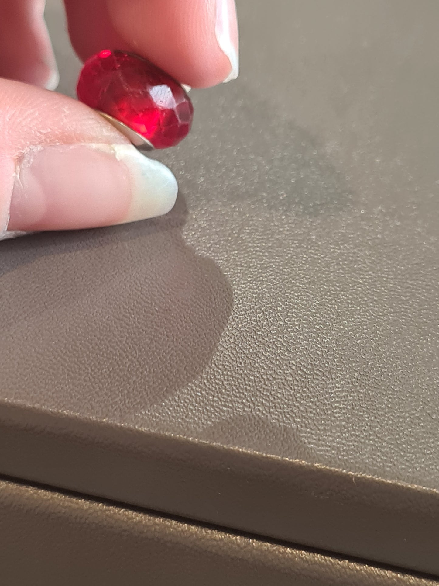 Unbranded Red Faceted Murano Glass Charm SALE