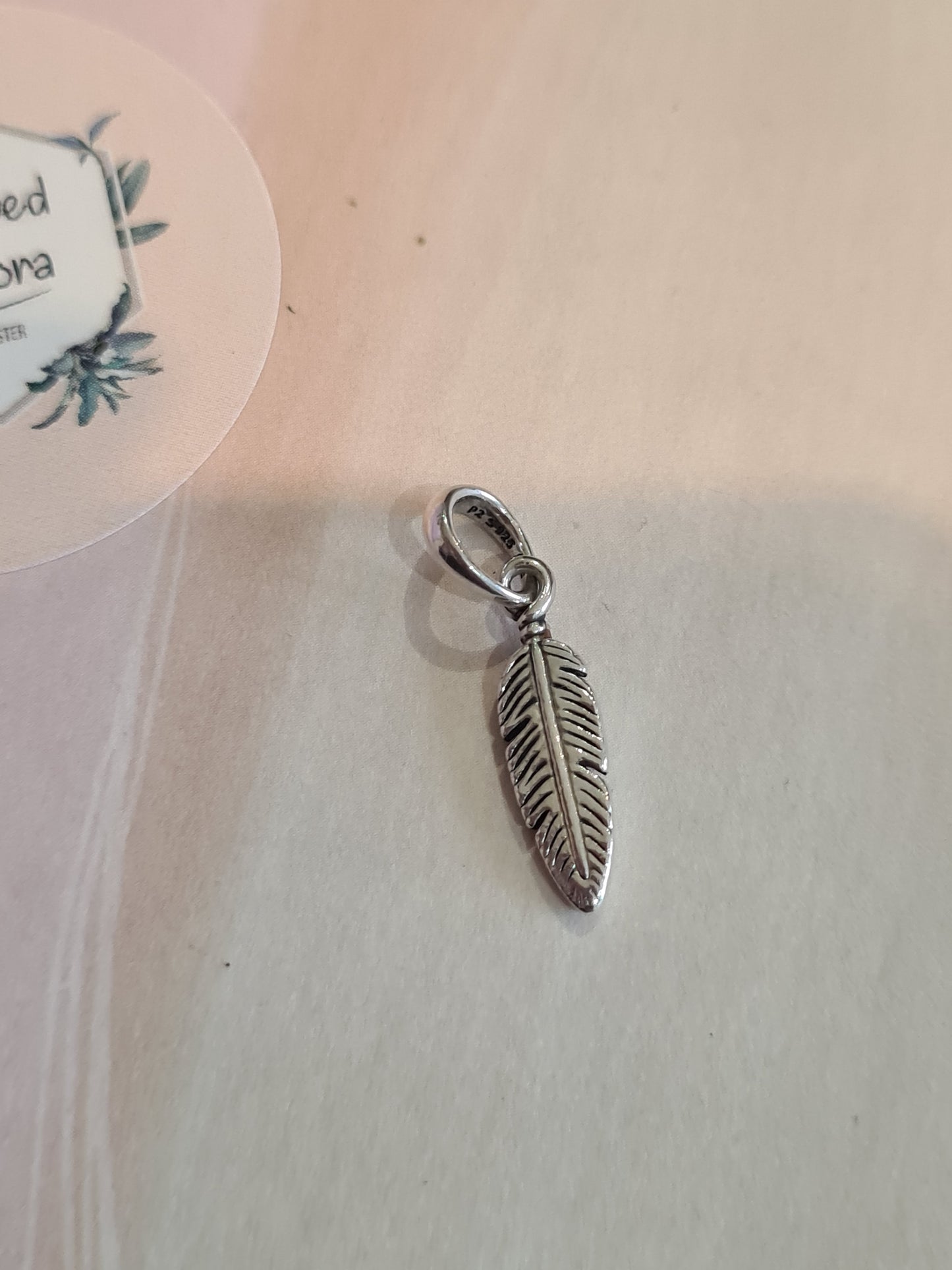 Genuine Pandora Feather Pendant