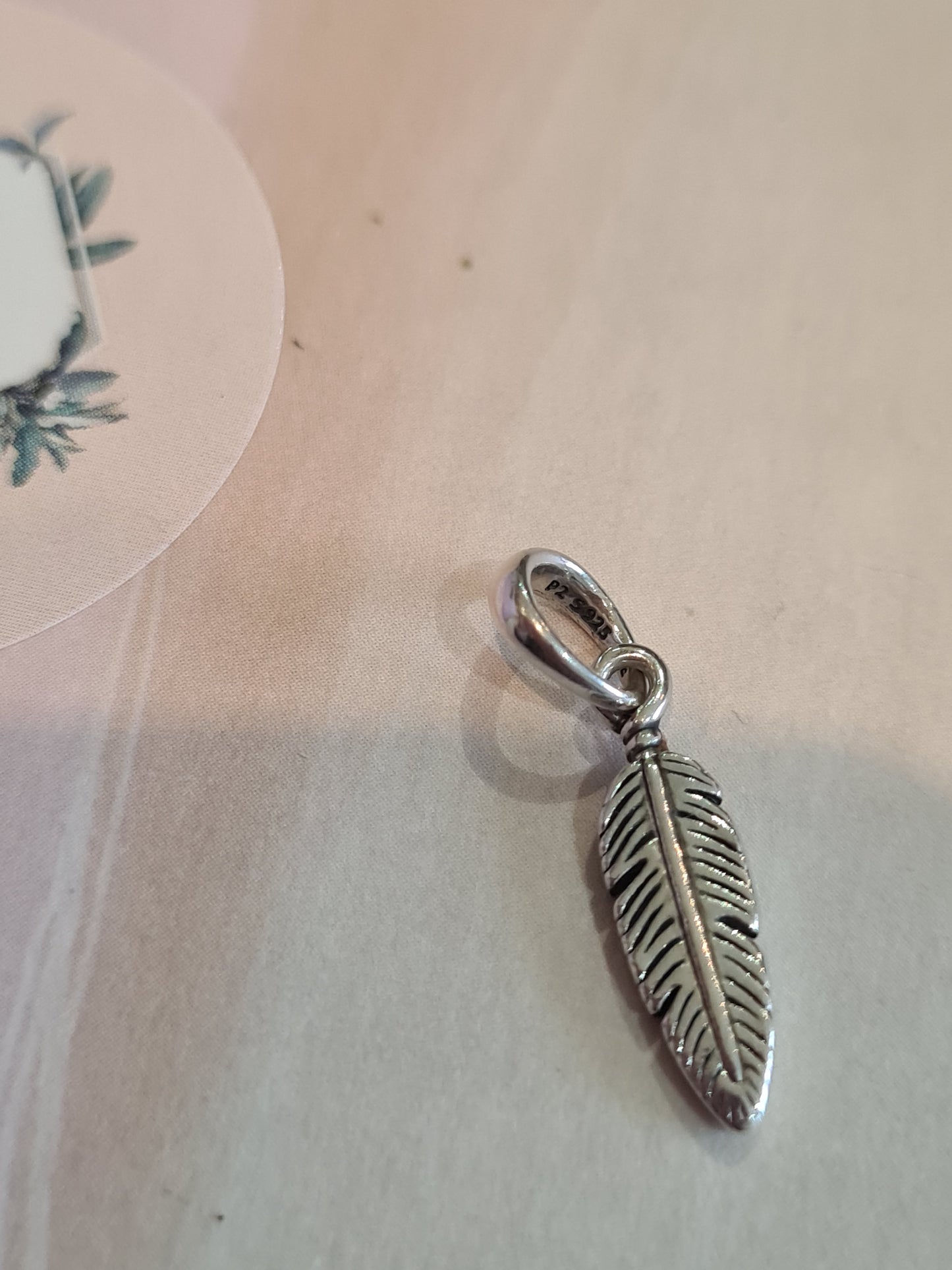 Genuine Pandora Feather Pendant