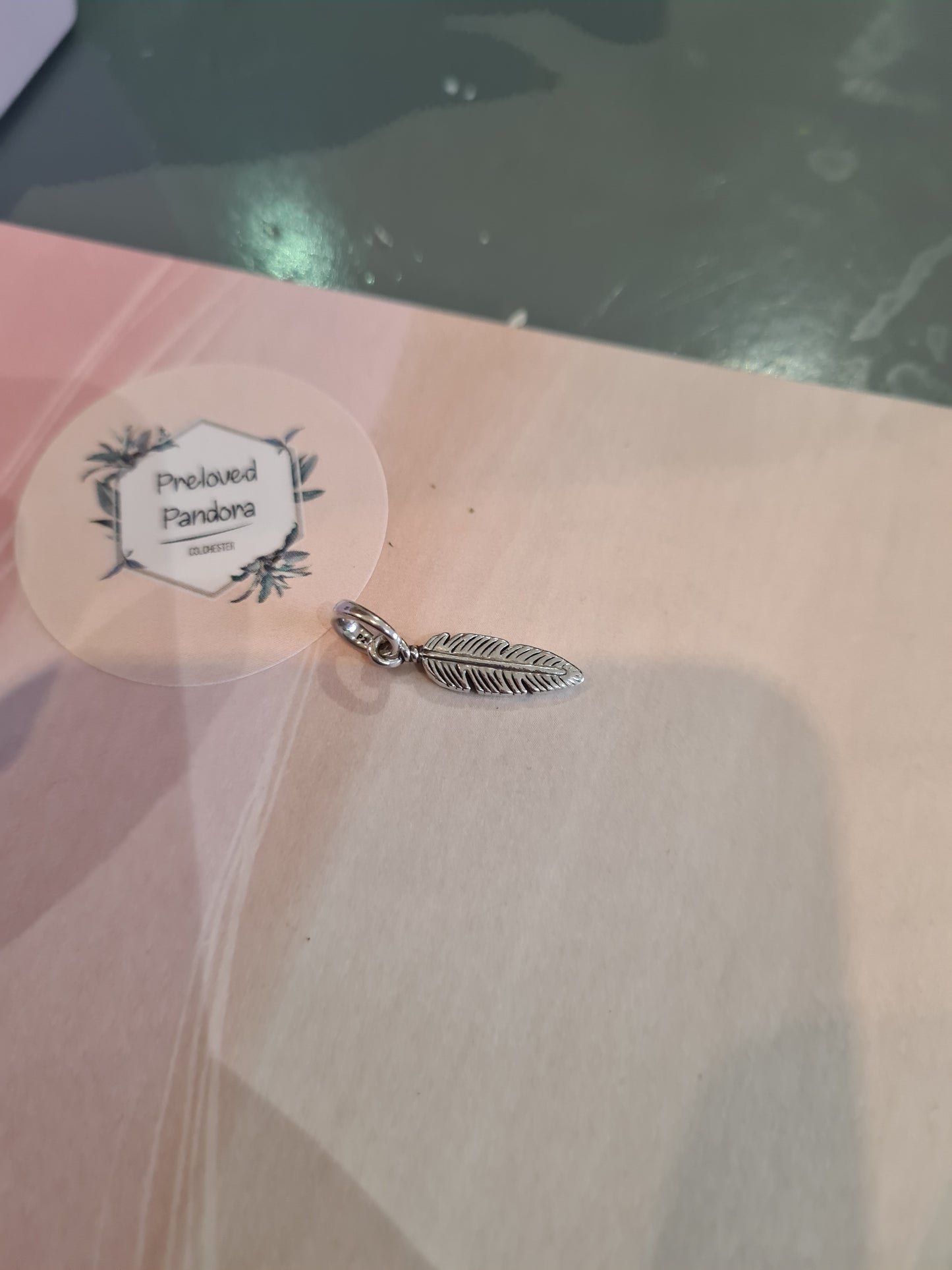 Genuine Pandora Feather Pendant