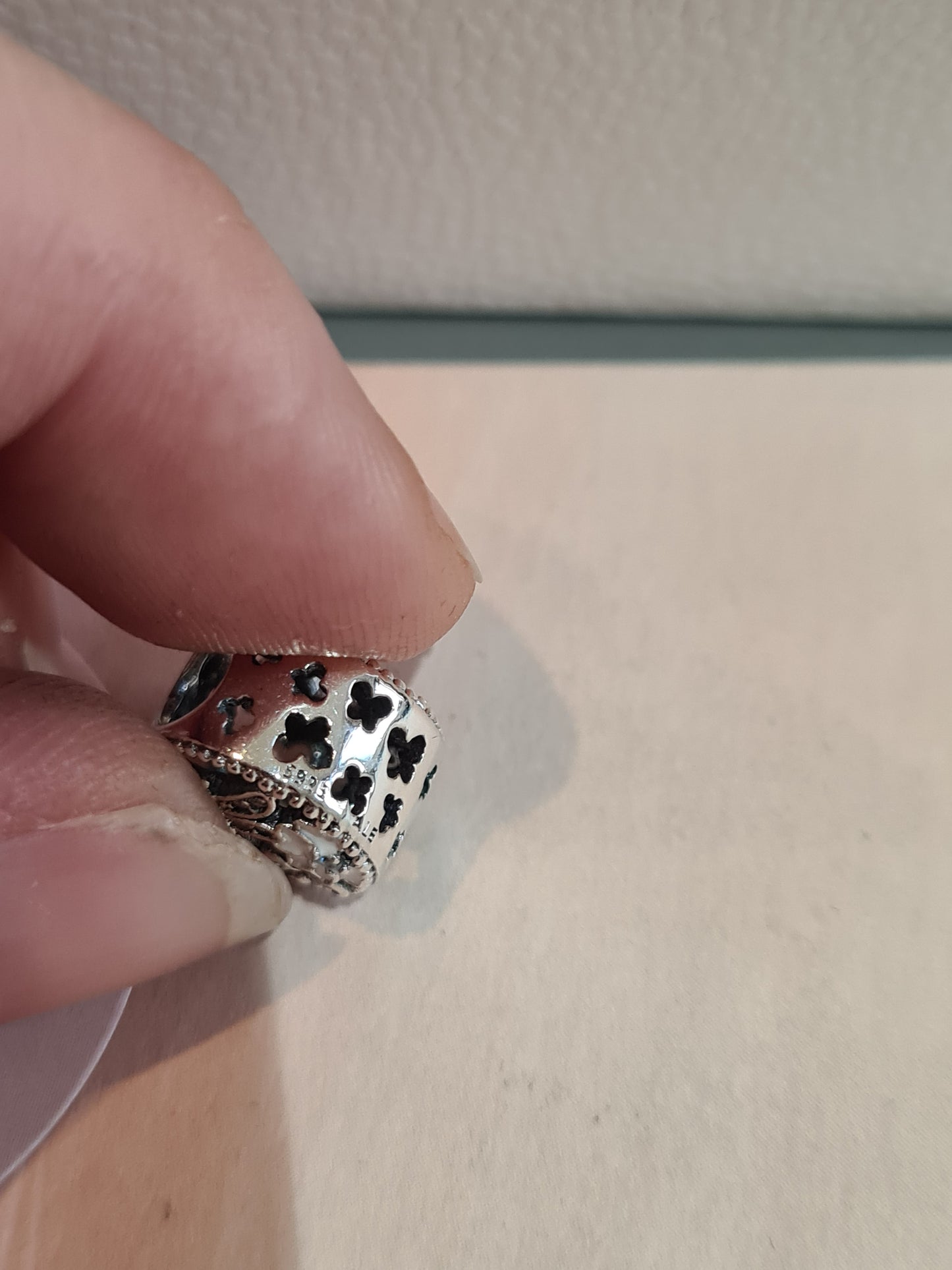 Genuine Pandora Enamel Pave Butterfly Flower Openwork Charm