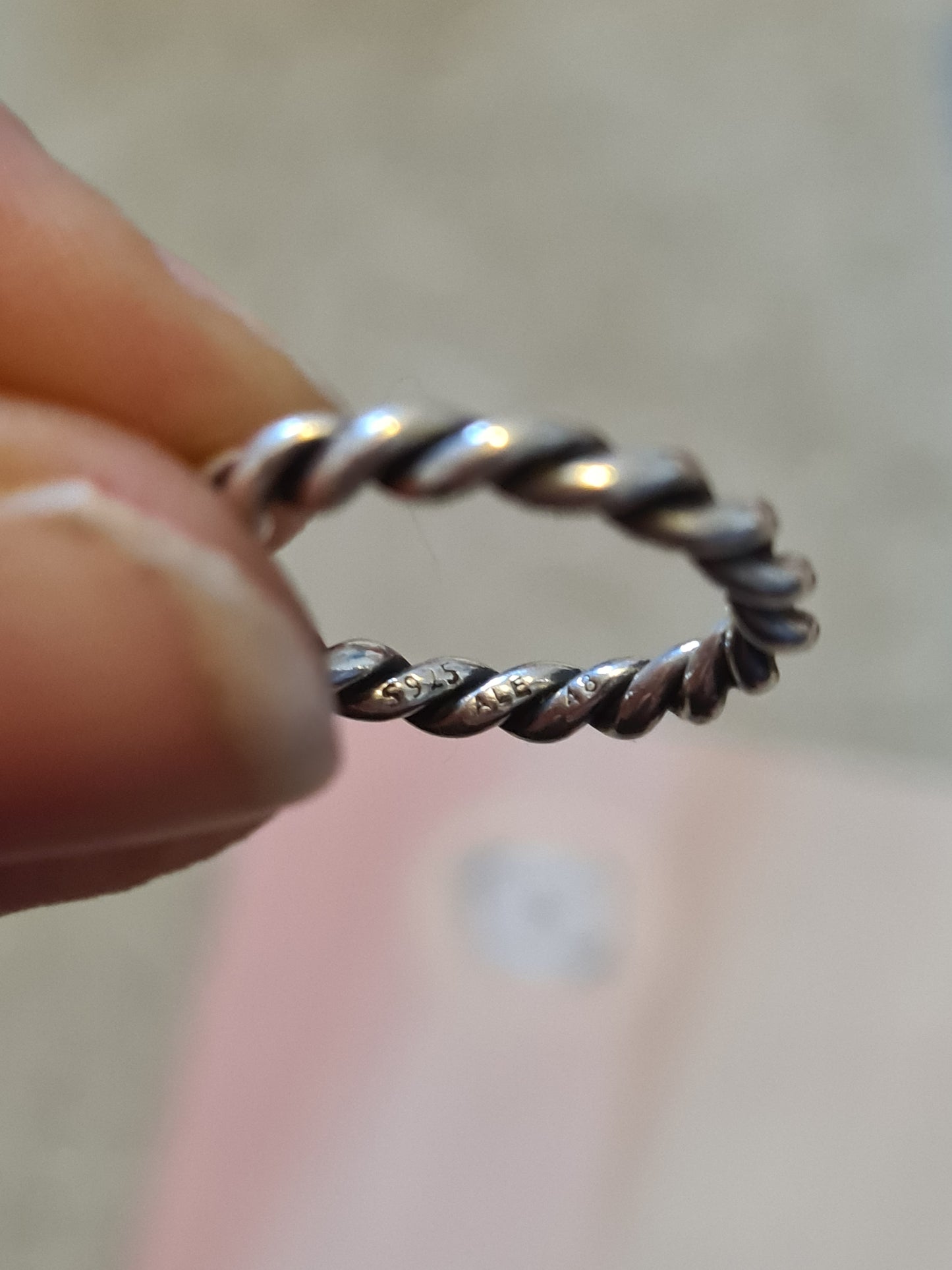 Genuine Pandora Swirl Retired Band Ring