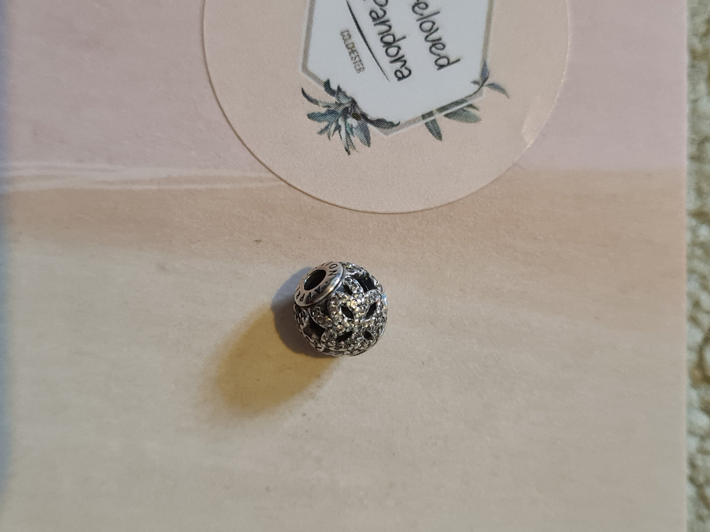 Genuine Pandora Essence Pave Openwork Affection Charm