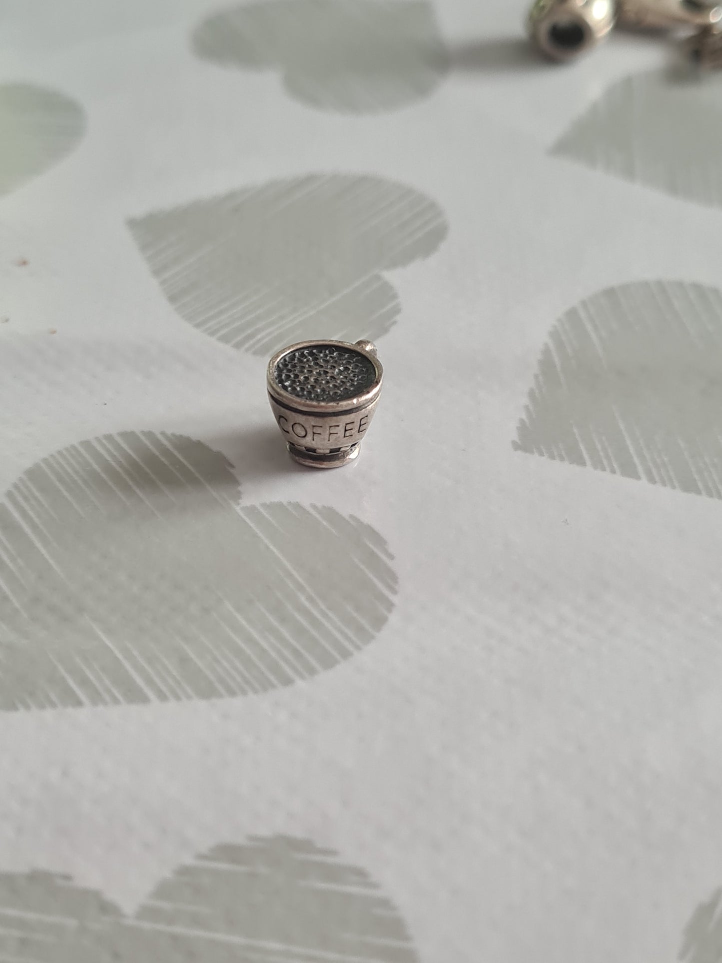 Genuine Chamilia Coffee Lovers Coffee Cup Charm