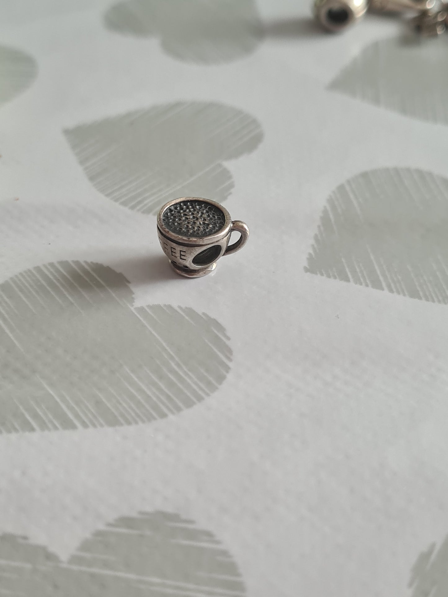 Genuine Chamilia Coffee Lovers Coffee Cup Charm