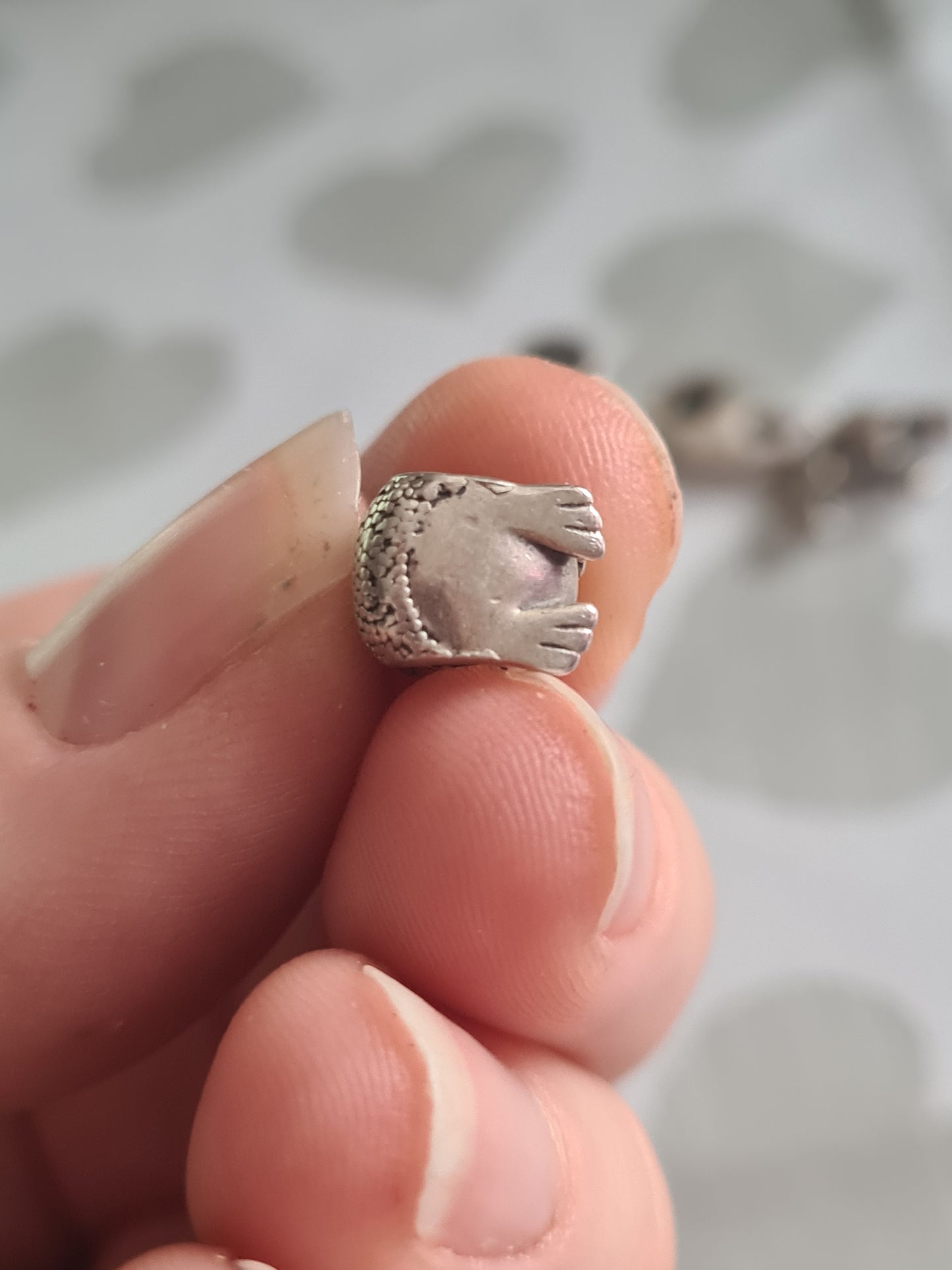Genuine Chamilia Cute Little Hedgehog Animal Charm