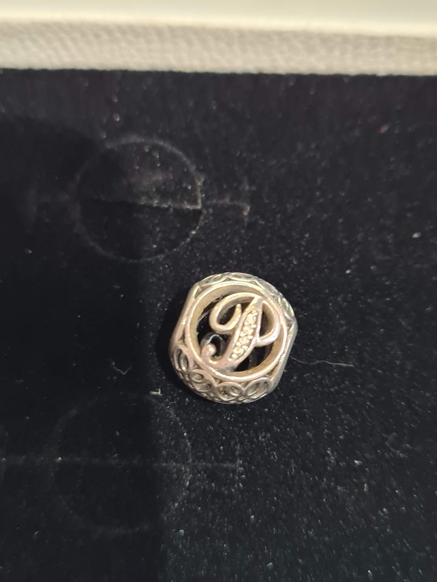Genuine Pandora Vintage Letter P Charm