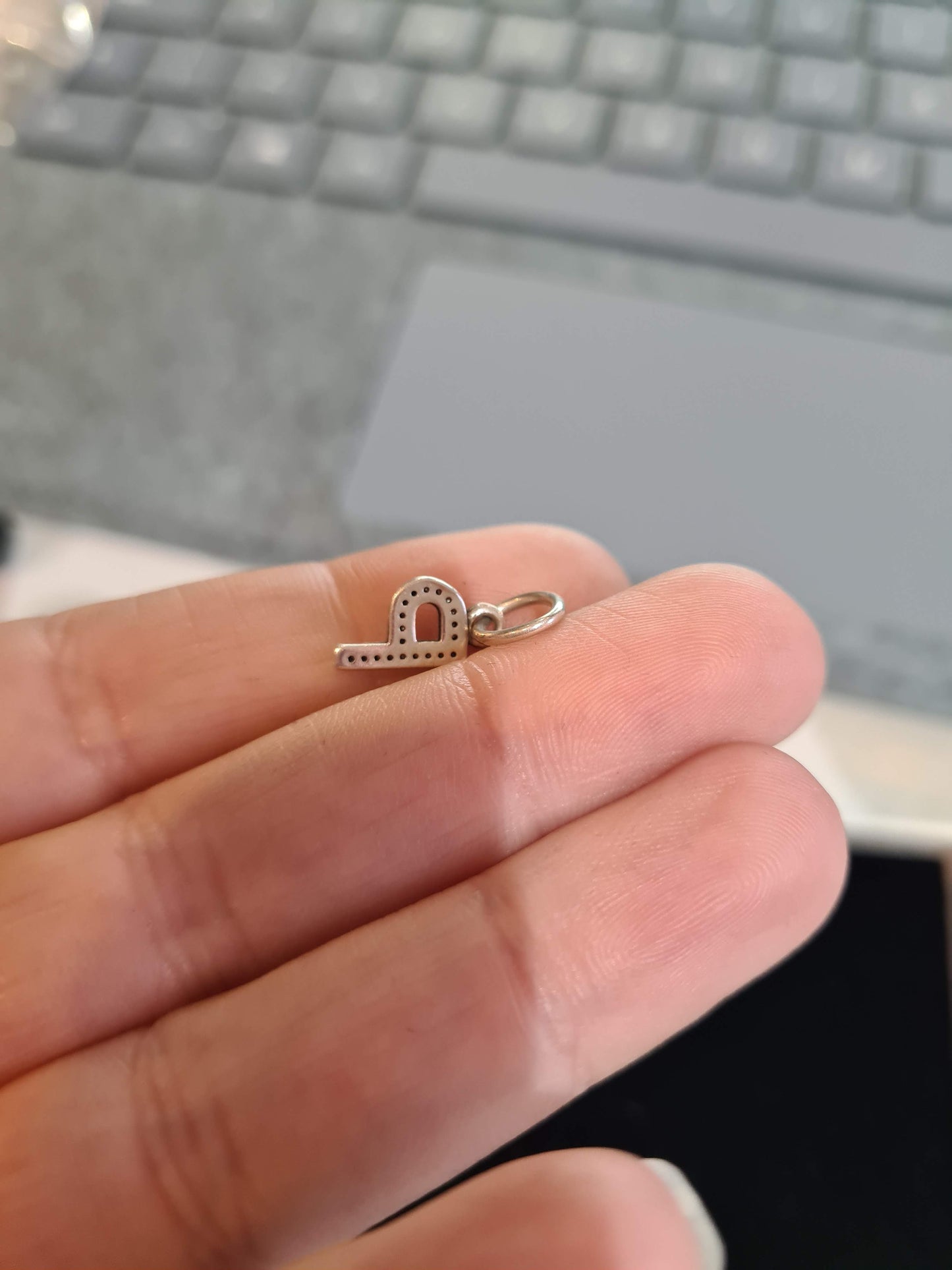 Genuine Pandora Letter P Dangle Pave