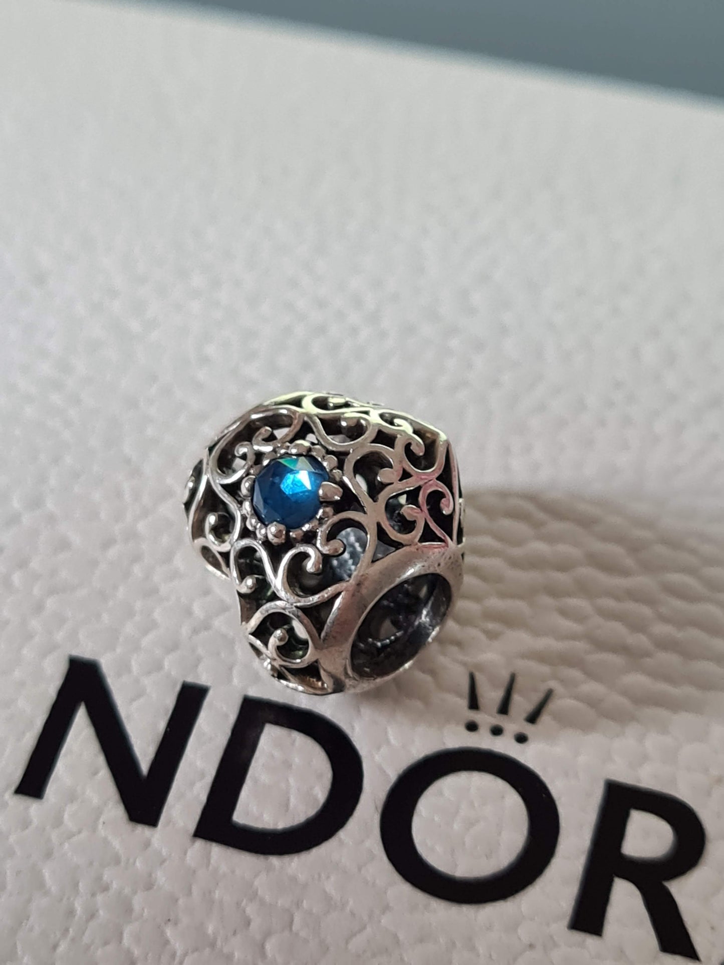 Genuine Pandora Dark Blue Heart Birthstone September Birthstone