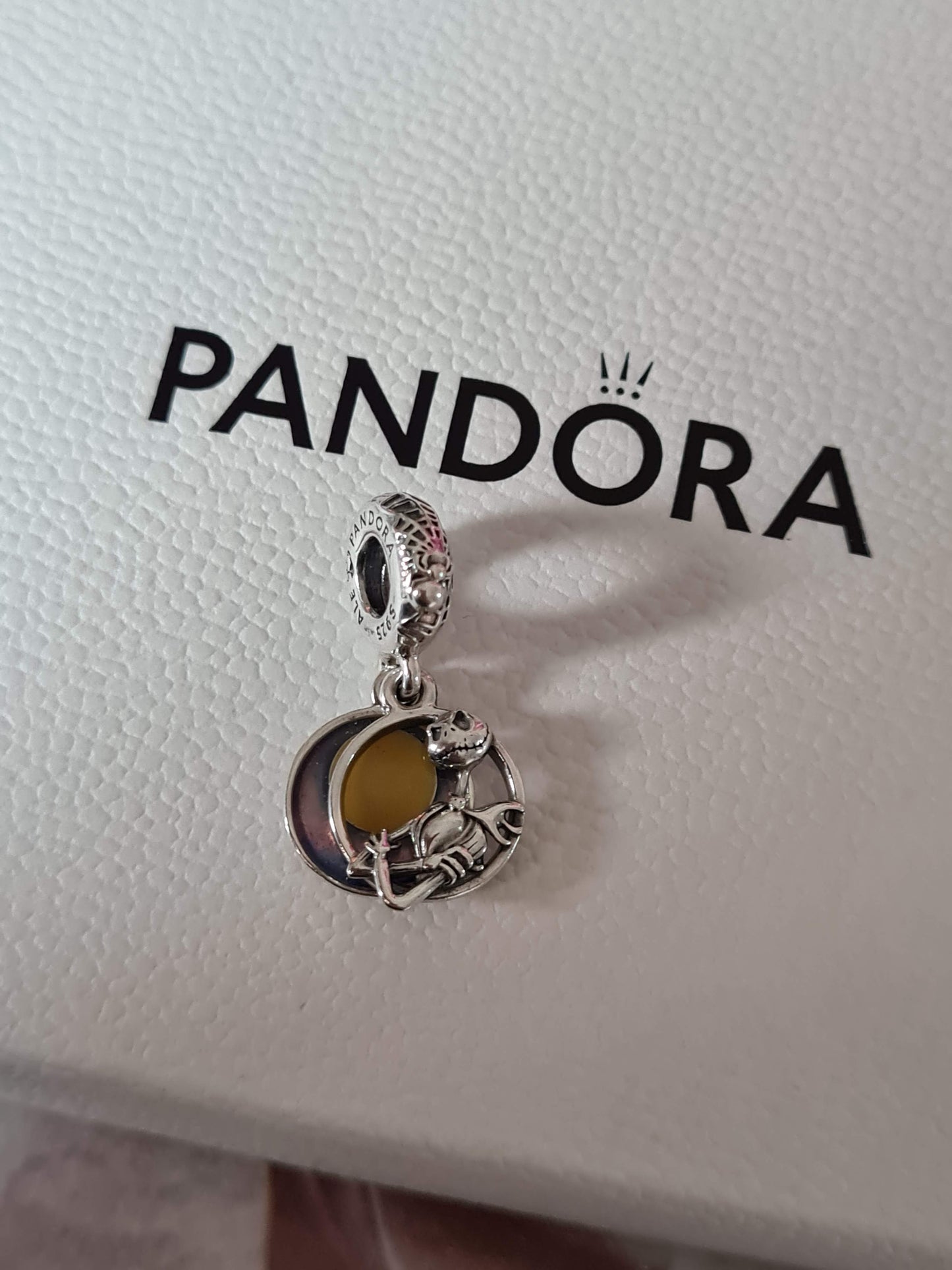 Genuine Pandora Disney Jack Skellington Nightmare Before Christmas Dangle BEAUTIFUL Charm