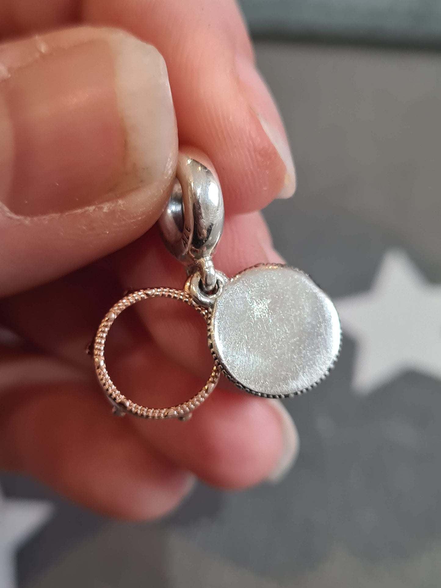 Genuine Pandora Queen Dangle with Rose Gold Crown Charm