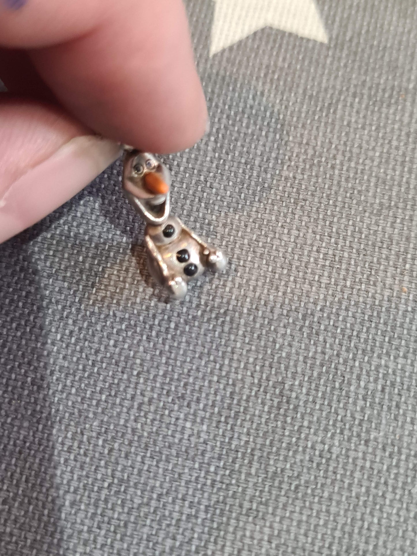 Genuine Chamilia Disney Frozen Olaf the Snowman Dangle Charm