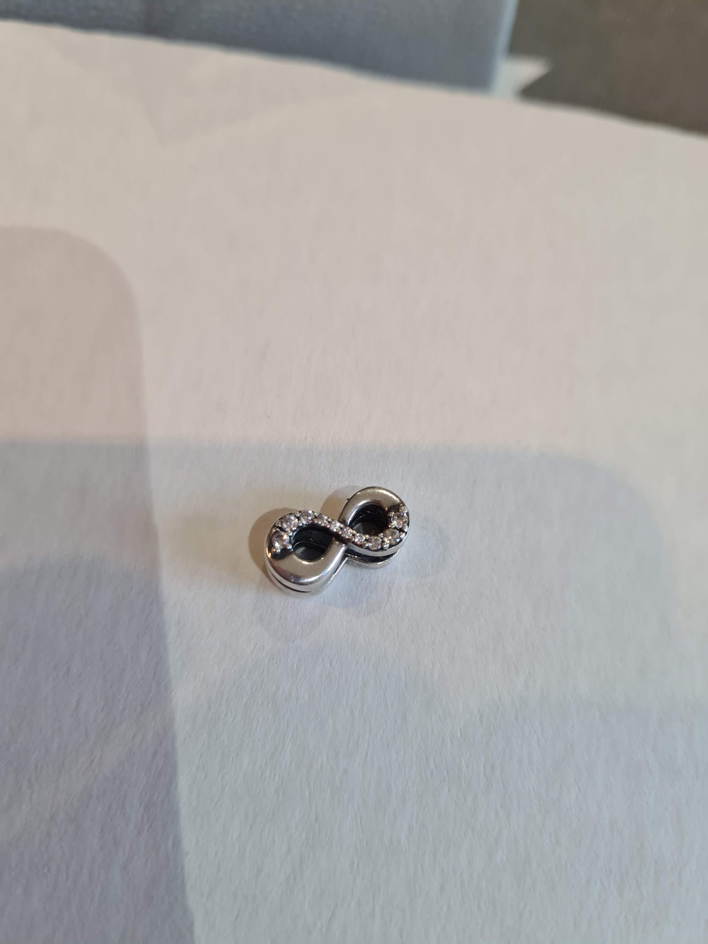 Genuine Pandora Reflexions Infinity Pave Clip Charm