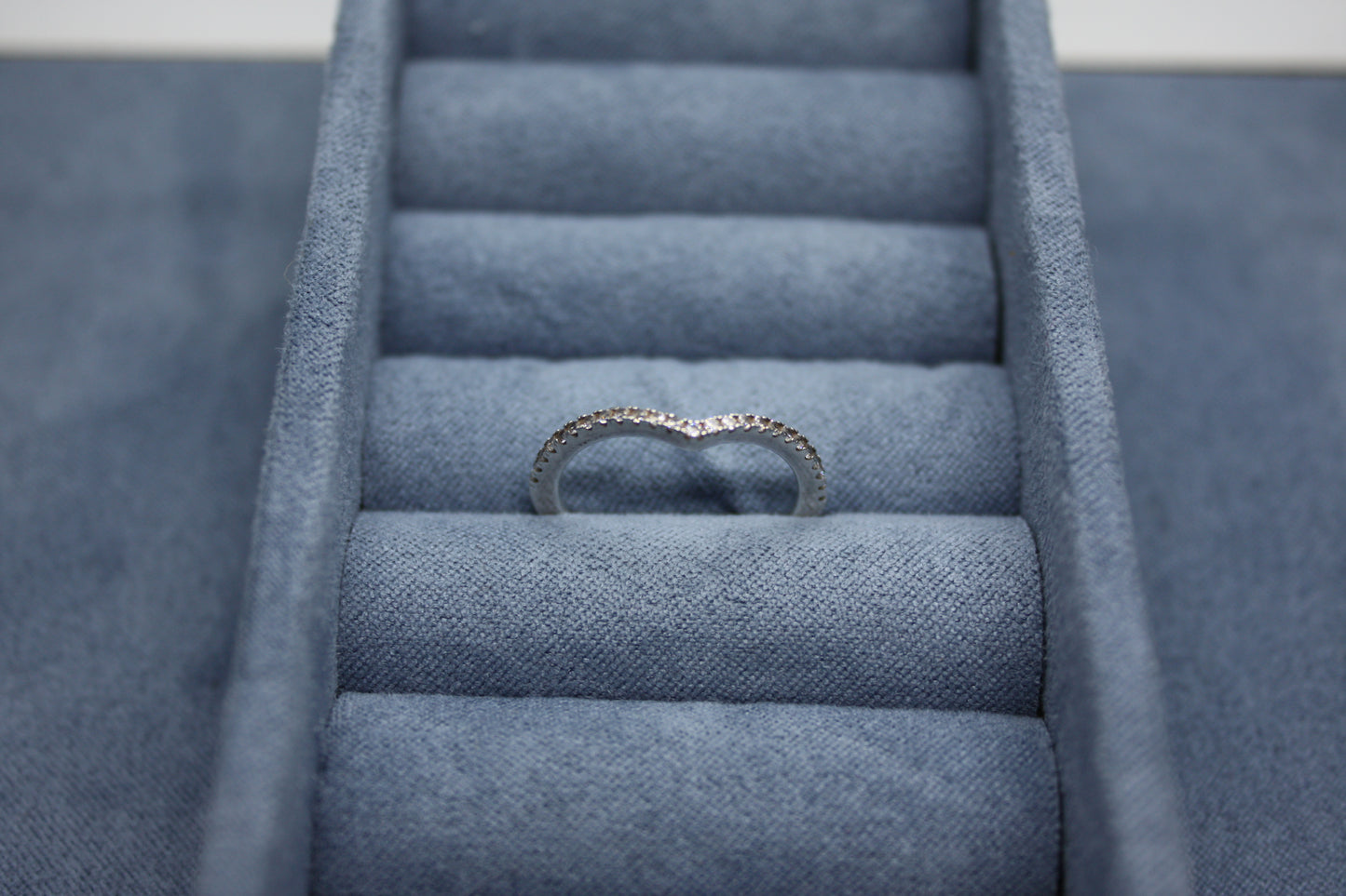 Genuine Pandora Pave Sparkling Wishbone Ring