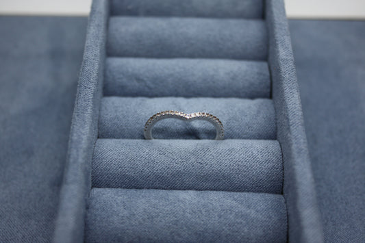 Genuine Pandora Pave Sparkling Wishbone Ring