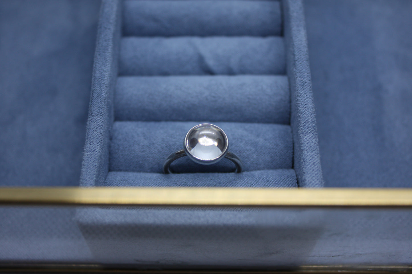 Genuine Pandora Poetic Droplet Clear CZ Ring 50