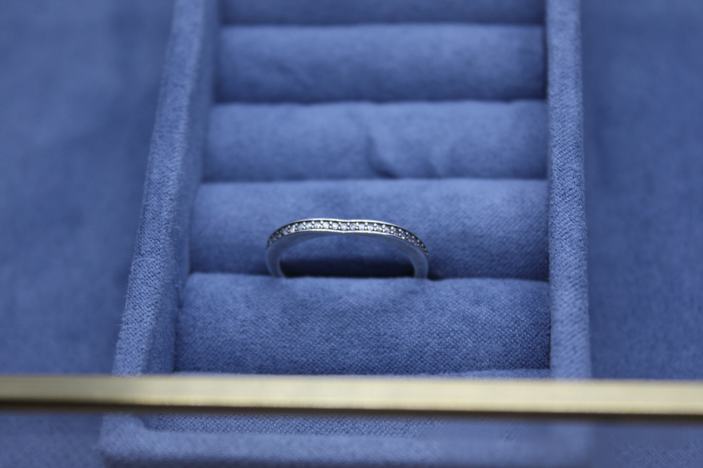 Genuine Pandora Heart Shaped Pave Ring