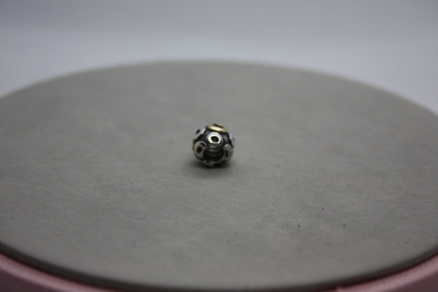 Genuine Pandora O Gold Two Tone Charm Retired HTF Rare SALE