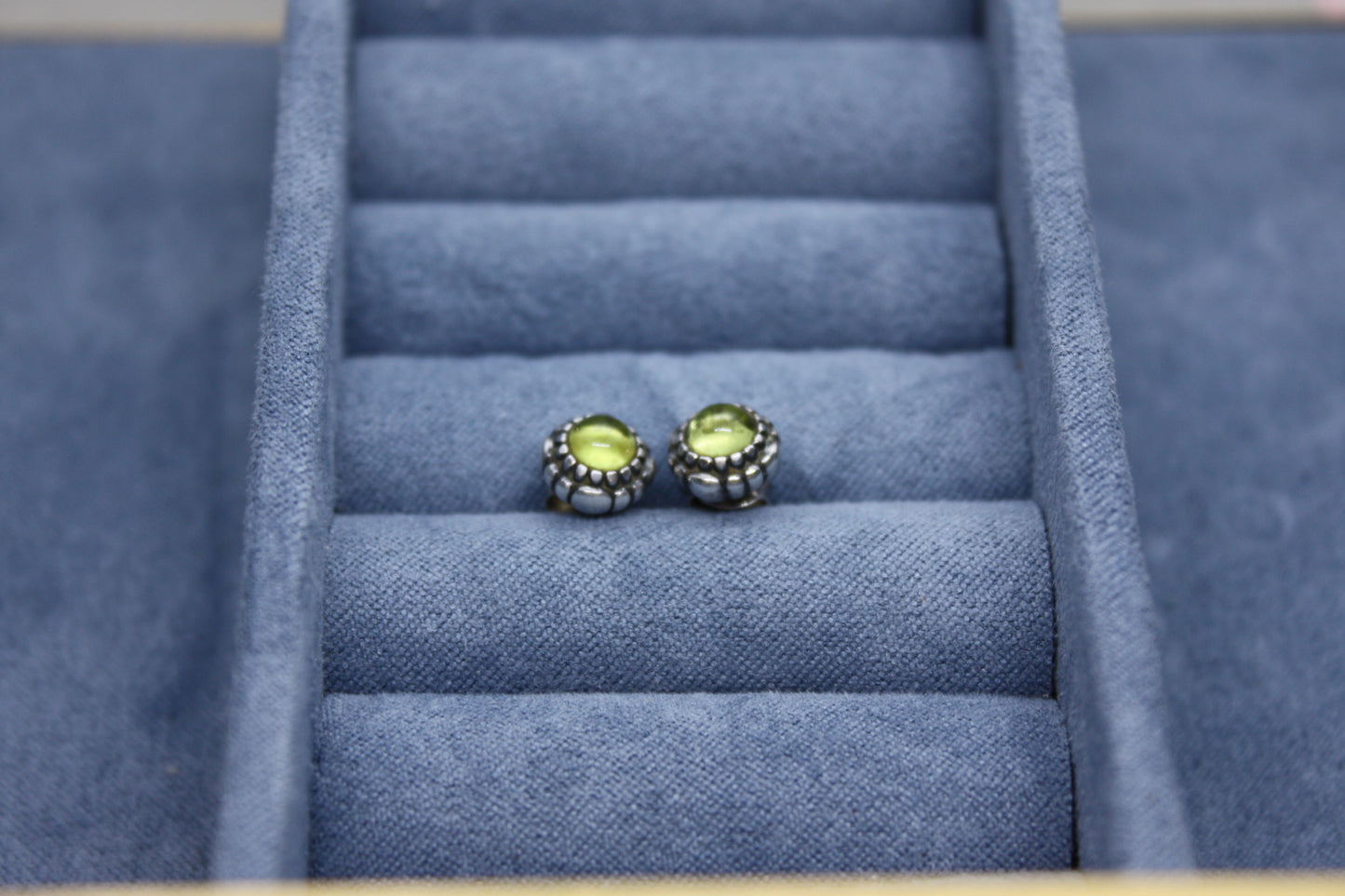 Genuine Pandora Green May Birthstone Earrings