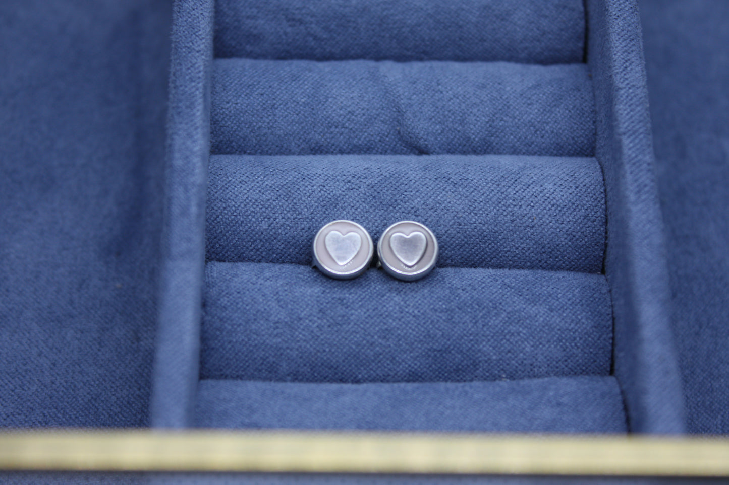 Genuine Pandora Pale Pink Heart in Heart Earrings
