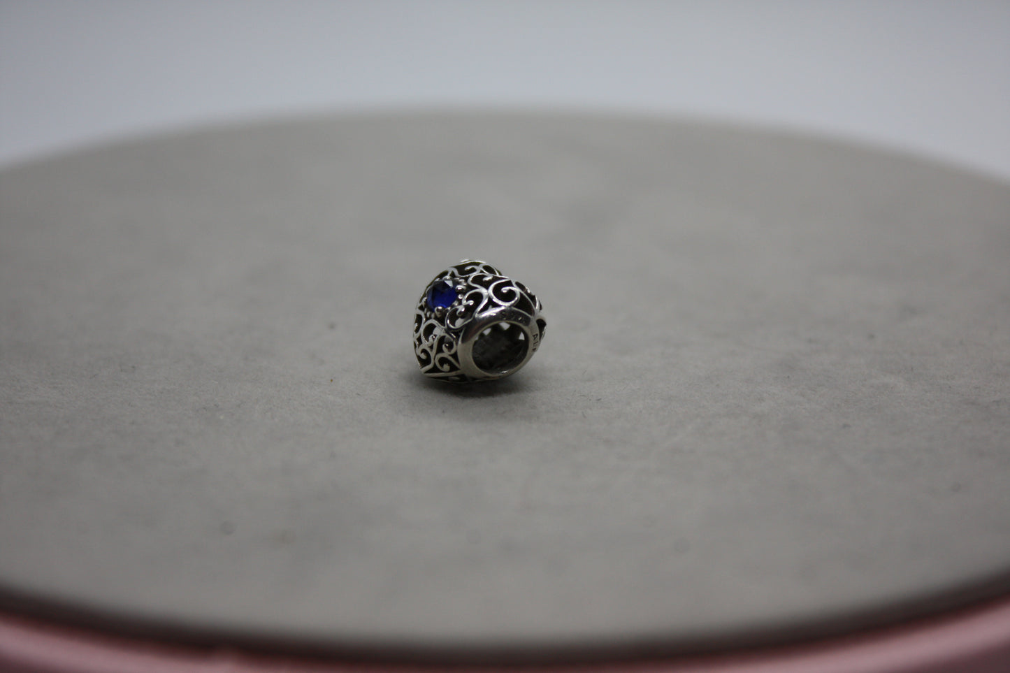 Genuine Pandora Birthday Month Heart September Blue Charm