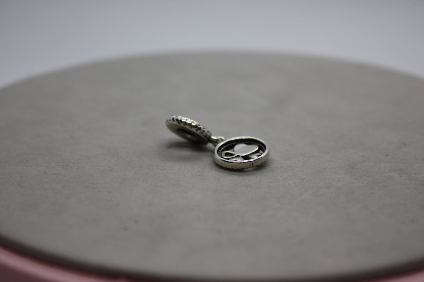 Genuine Pandora Four Heart Dangle Enamel and Pearl Charm