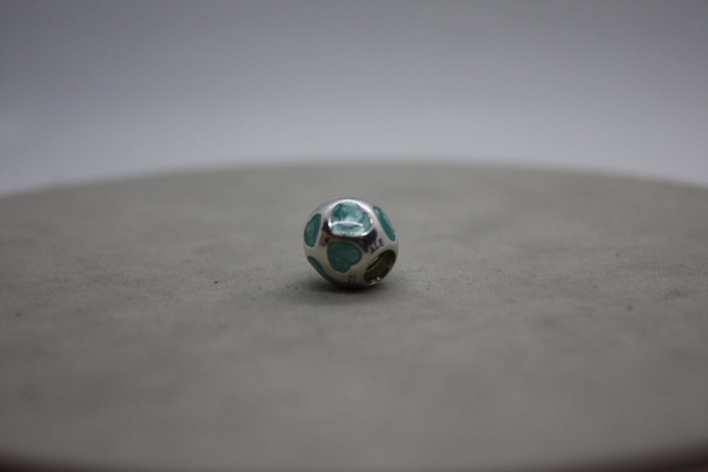 Genuine Pandora Blue Pearl Heart Ball