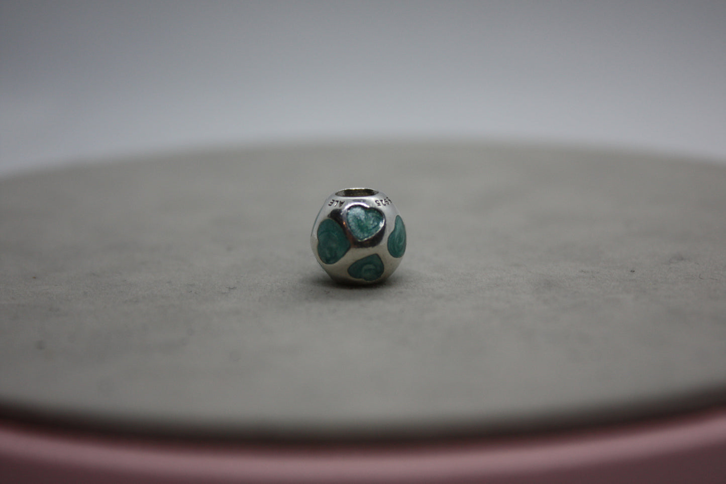 Genuine Pandora Blue Pearl Heart Ball