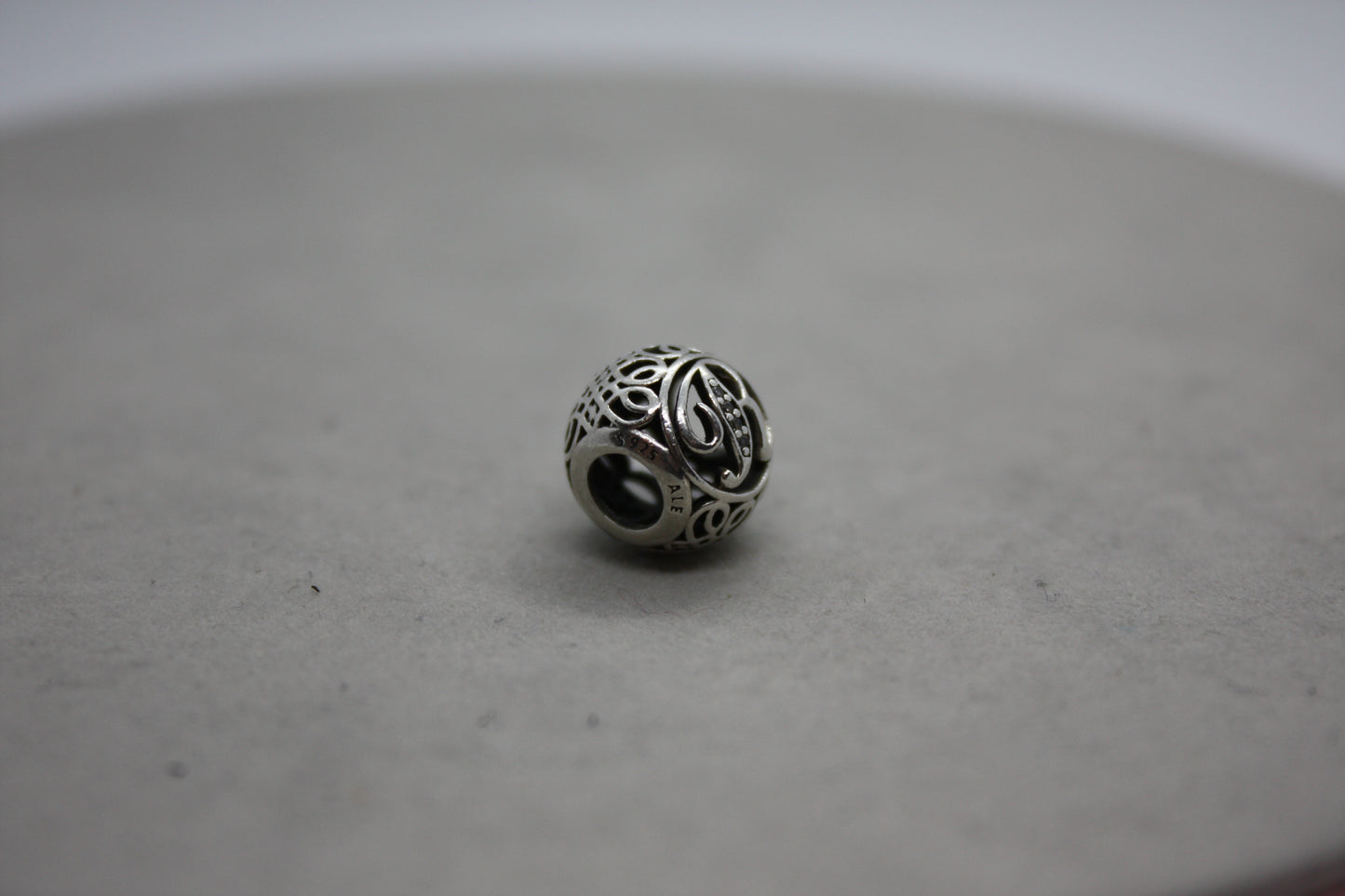 Genuine Pandora Vintage Letter R Charm