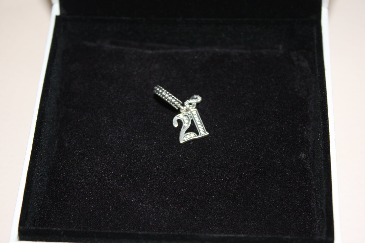 Genuine Pandora 21st Birthday Charm Pave Sparkle
