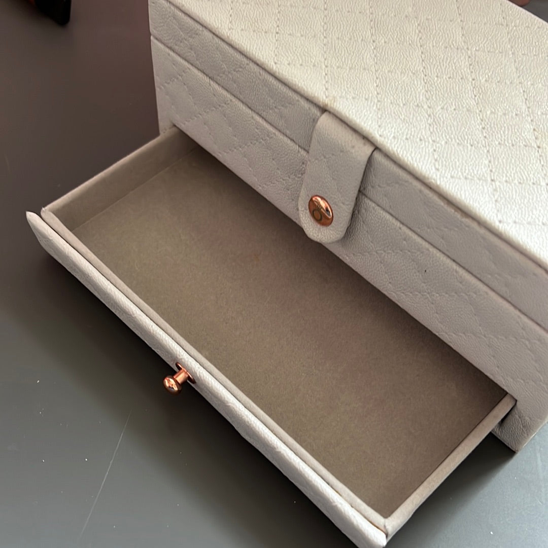 Genuine Pandora Promo Quilted Grey Jewellery Travel Box Case