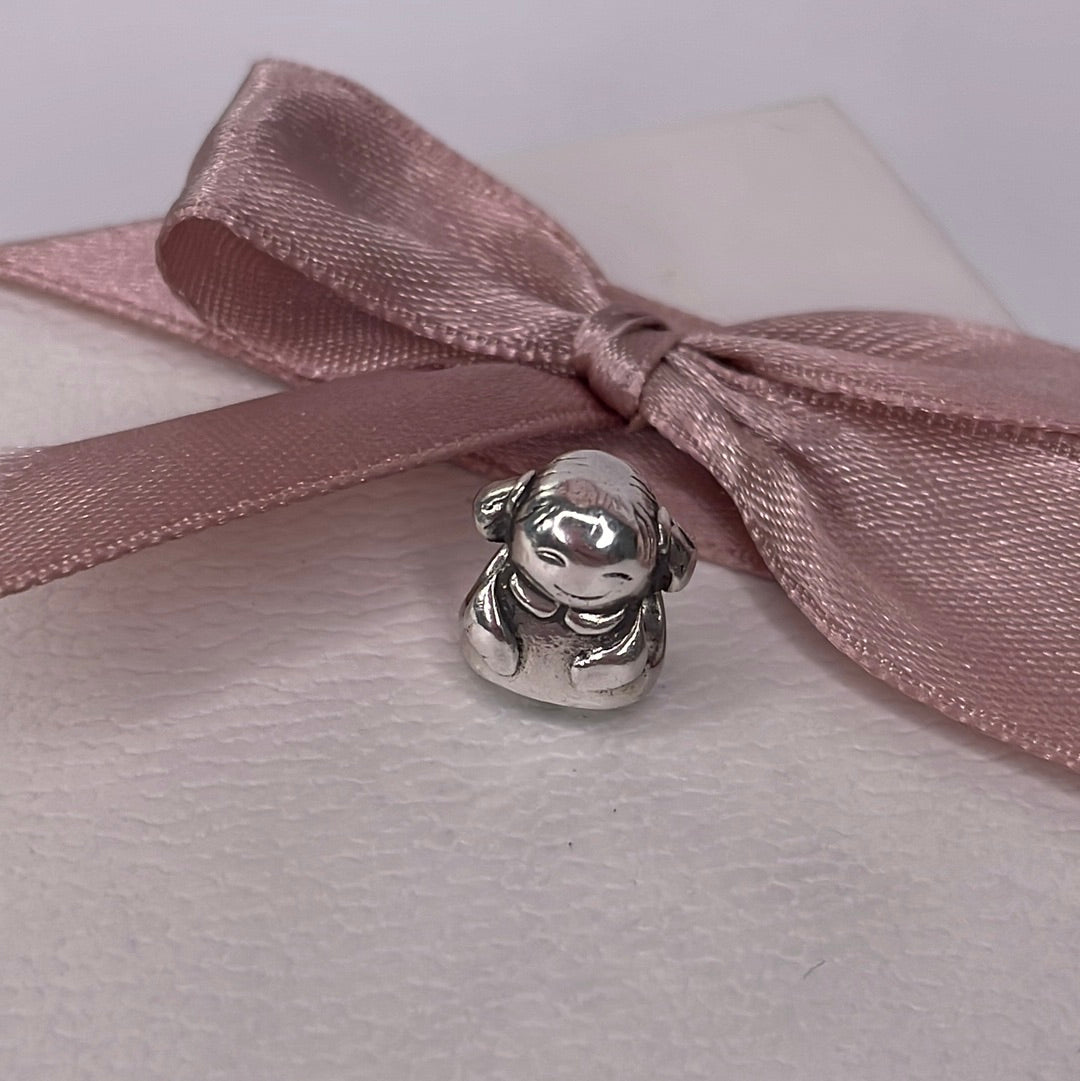 Genuine Pandora Little Girl Charm Daughter, Niece, Granddaughter Charm