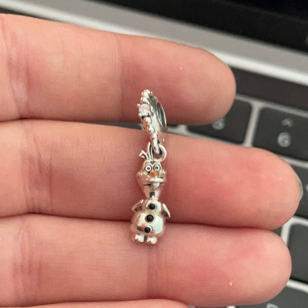 Genuine Frozen Charm Disney Olaf Enamel Xmas Dangle Christmas Charm