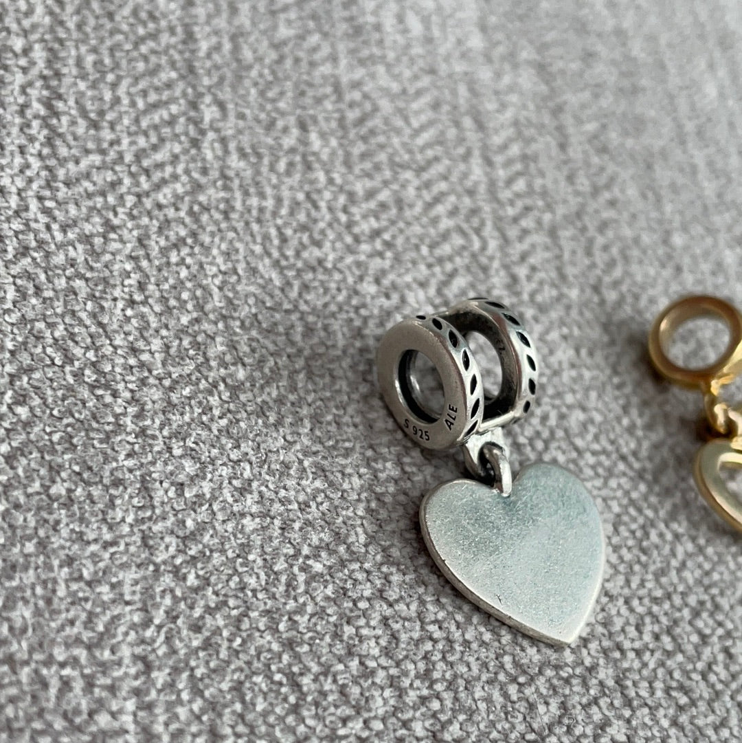 Genuine Pandora Shine Two Tone Removable Charm Dangle Charm 'Dreams are the seeds of the future'