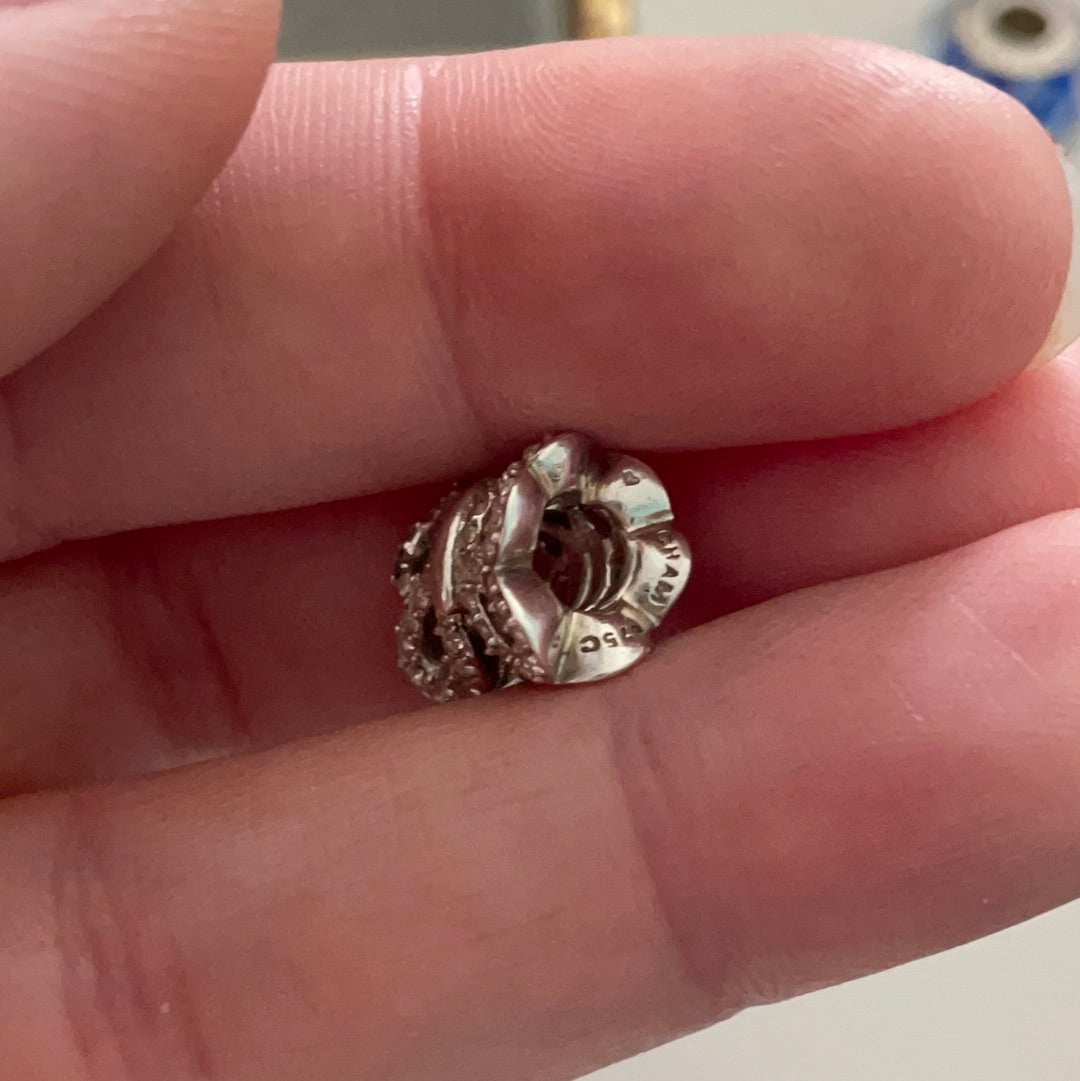 Genuine Chamilia Sparkle Butterfly Openwork Charm