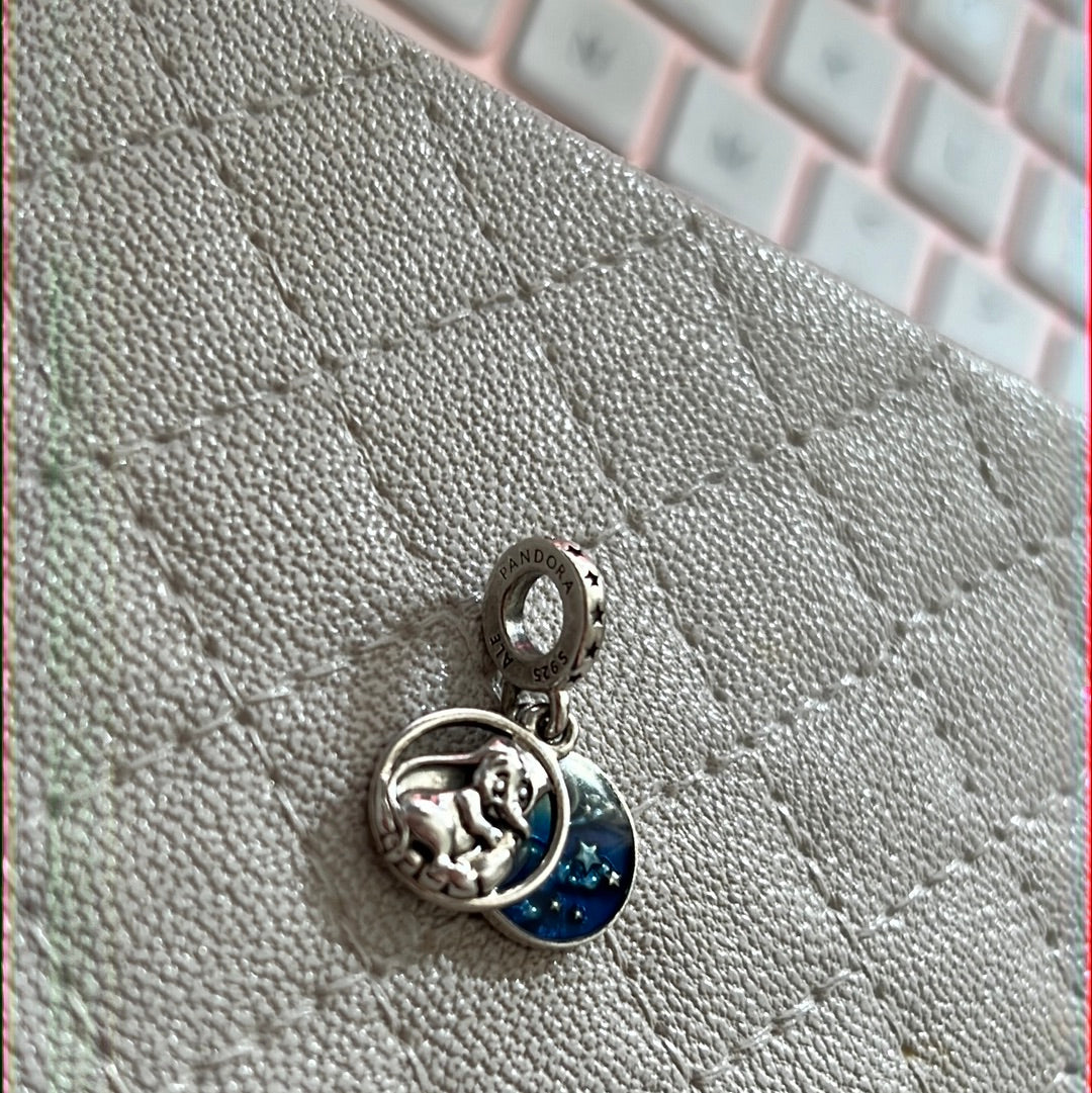 Genuine Pandora Disney Dumbo Sweet Dreams Little One Enamel Dangle Charm