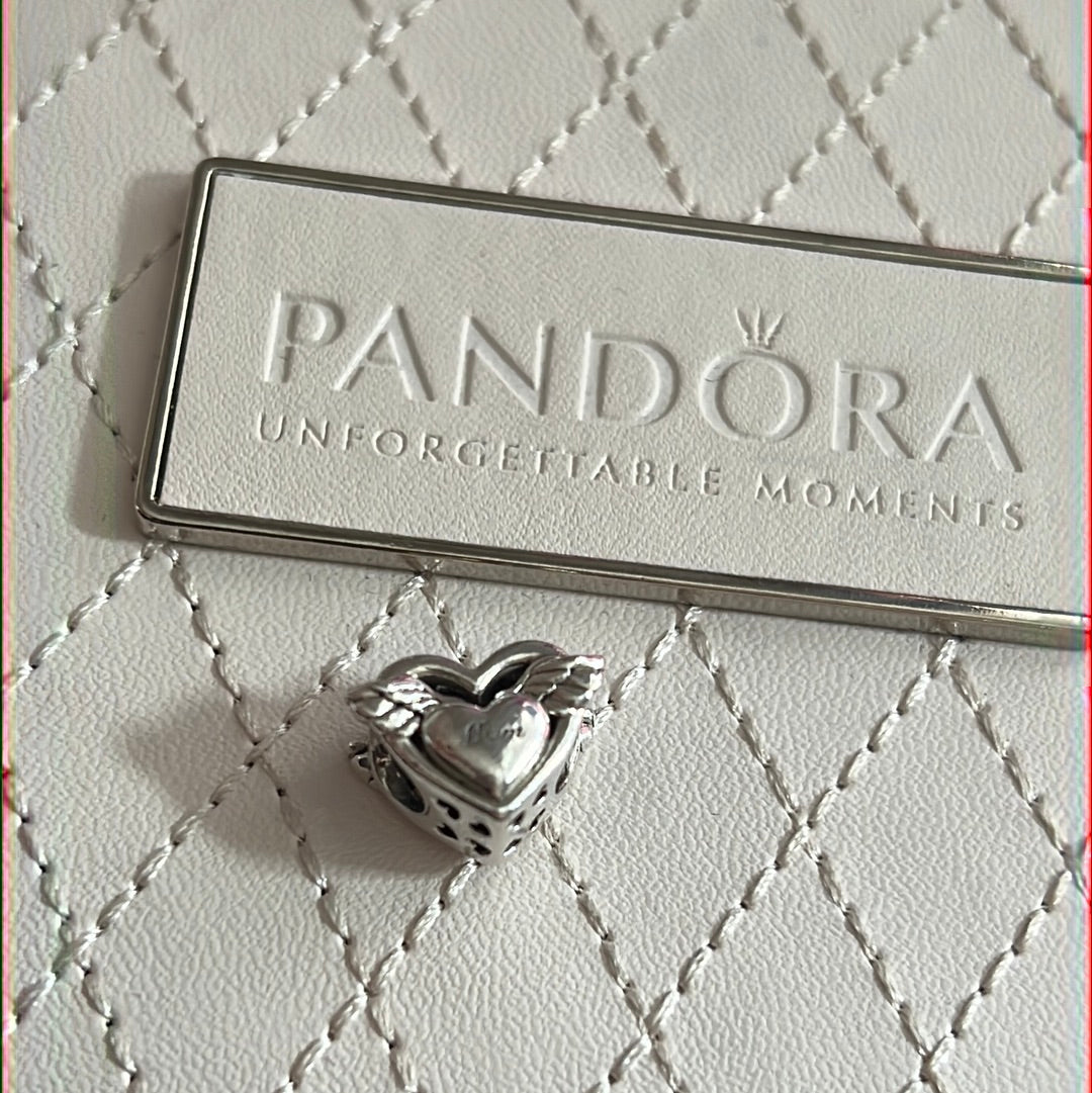 Genuine Pandora Mum Angel Wing Charm