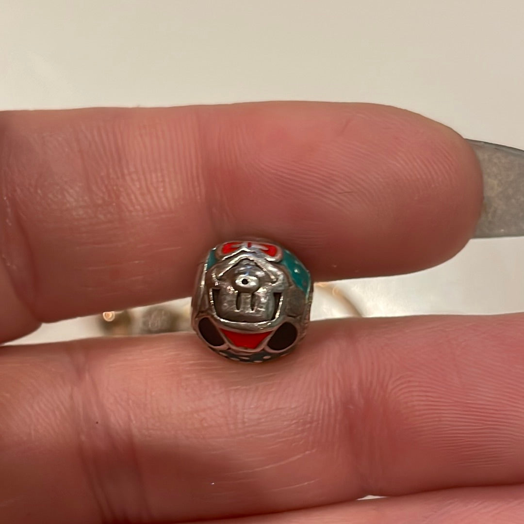 Genuine Pandora Disney Enamel Christmas Mickey Mouse Charm